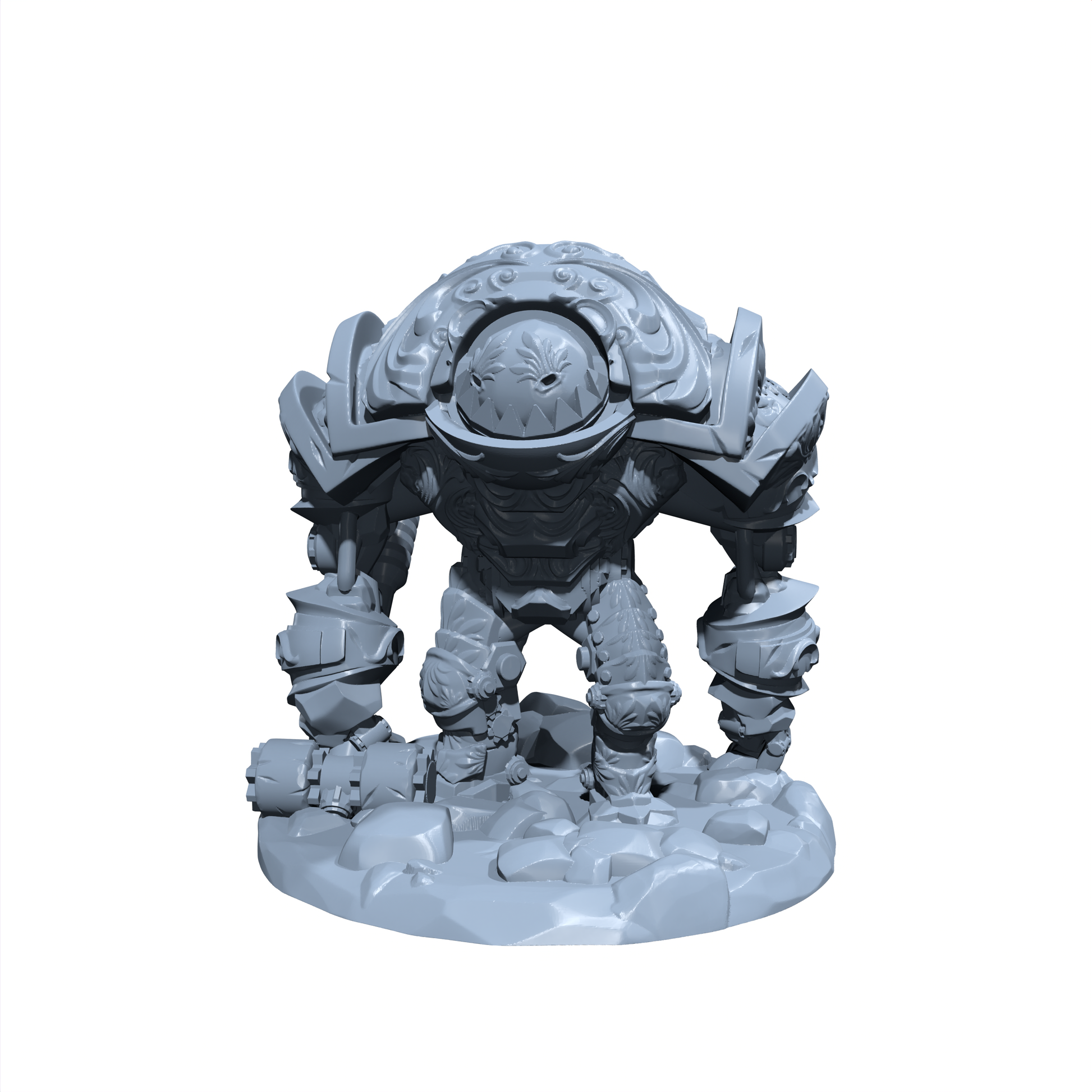 Steelward the Enforcer | Battlebuilt Goliath | Clockwork Brute | Marut Miniature for Tabletop games like D&D and War Gaming