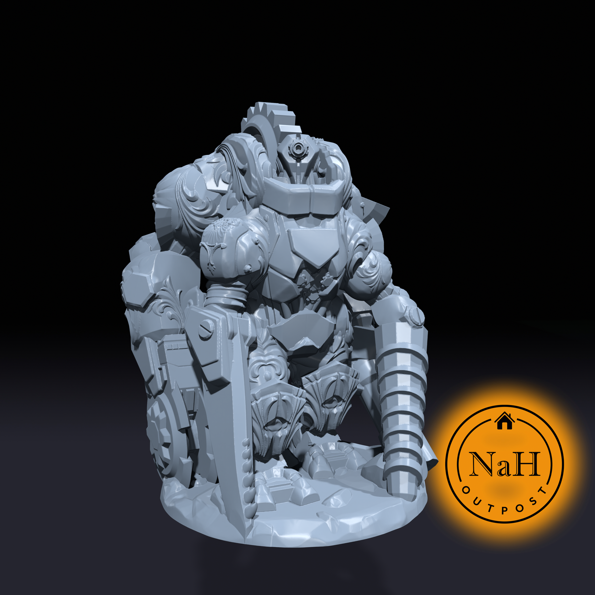 Ironcald the Battlebuilt Goliath | Clockwork Goliath | Marut Miniature for Tabletop games like D&D and War Gaming