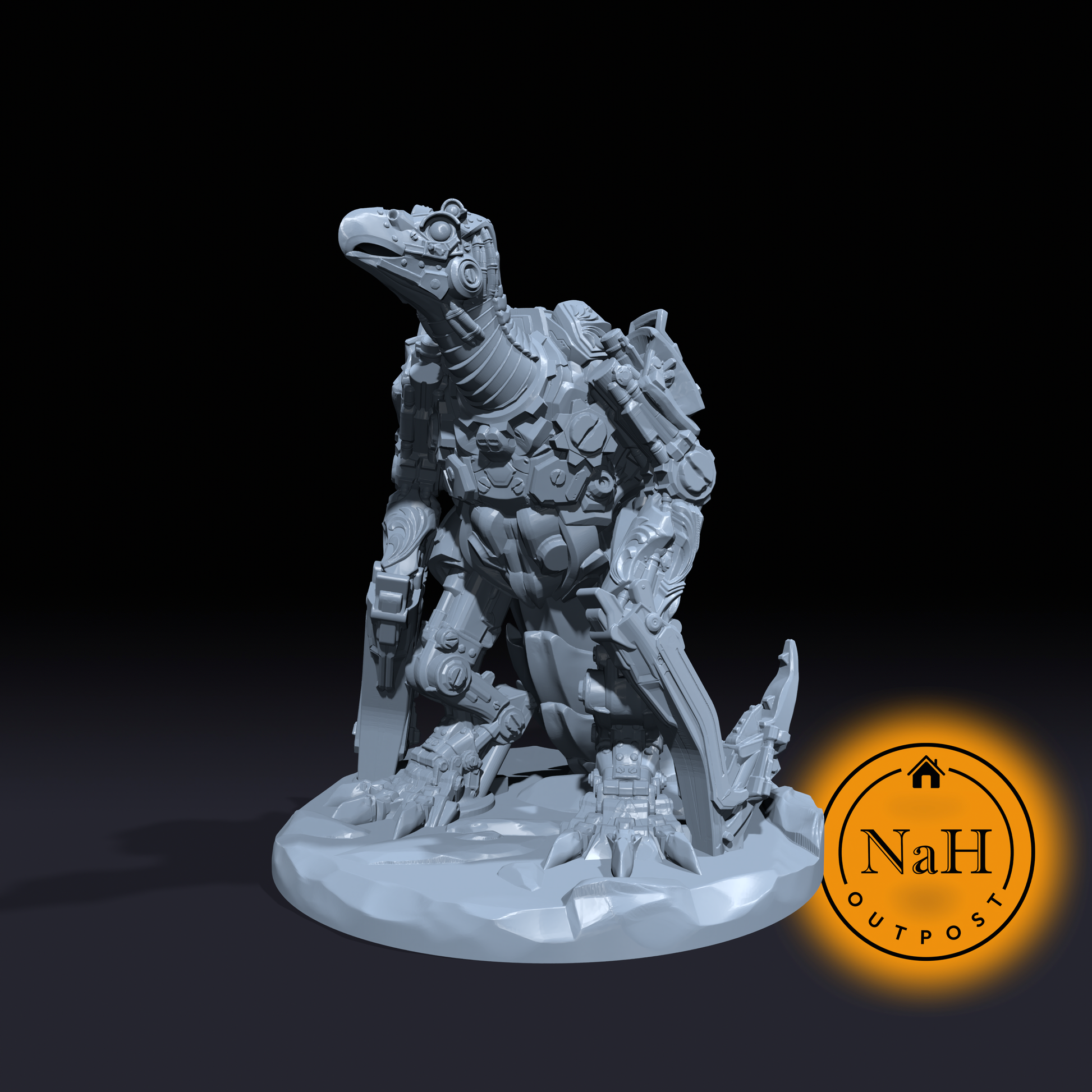 Talonshred | Clockwork Horror Bird | Hook Horror Miniature for Tabletop games like D&D and War Gaming