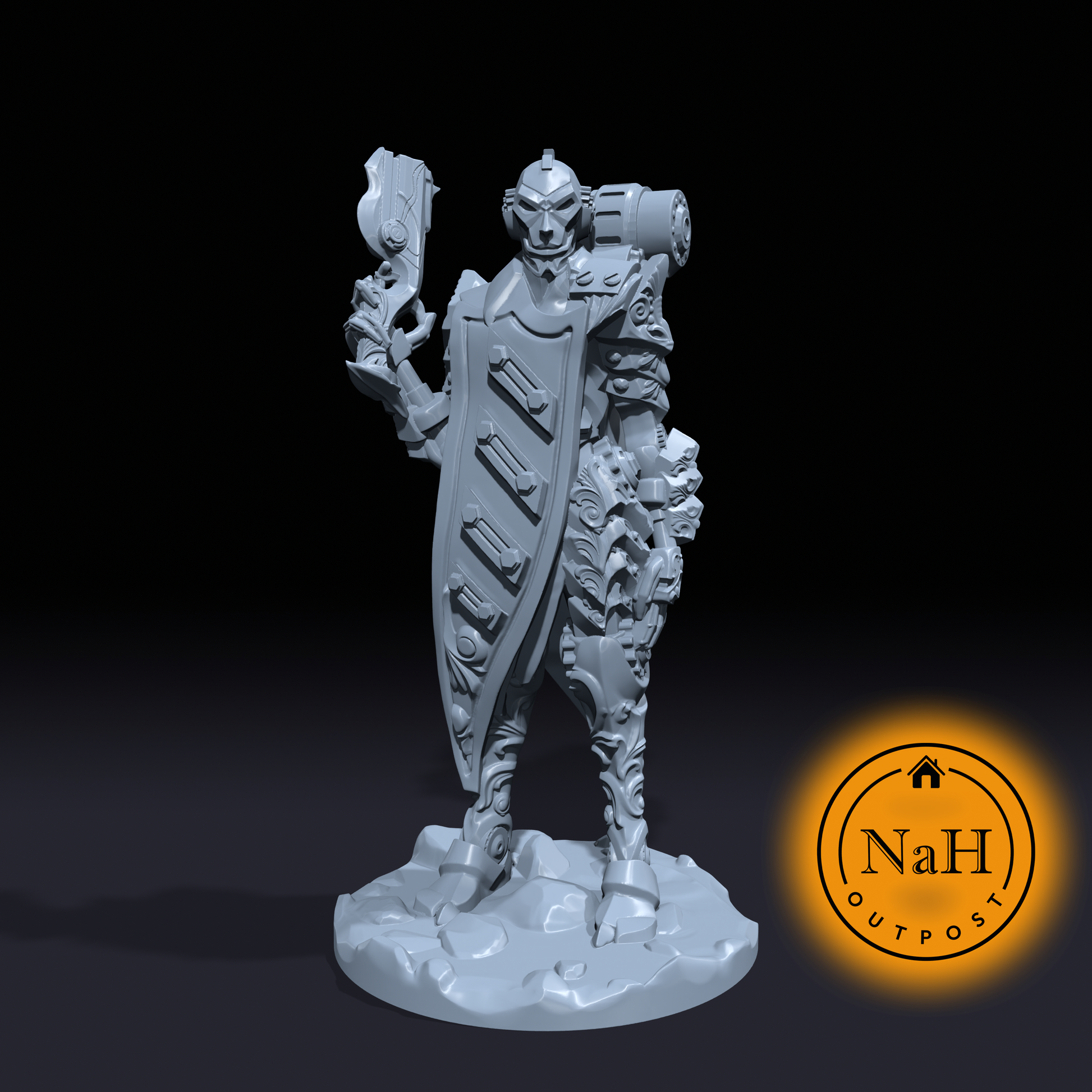Lennart "Lockshot" Ironframe | Clockwork Killer |  Artificer Gunslinger | Fighter Miniature for Tabletop games like D&D and War Gaming