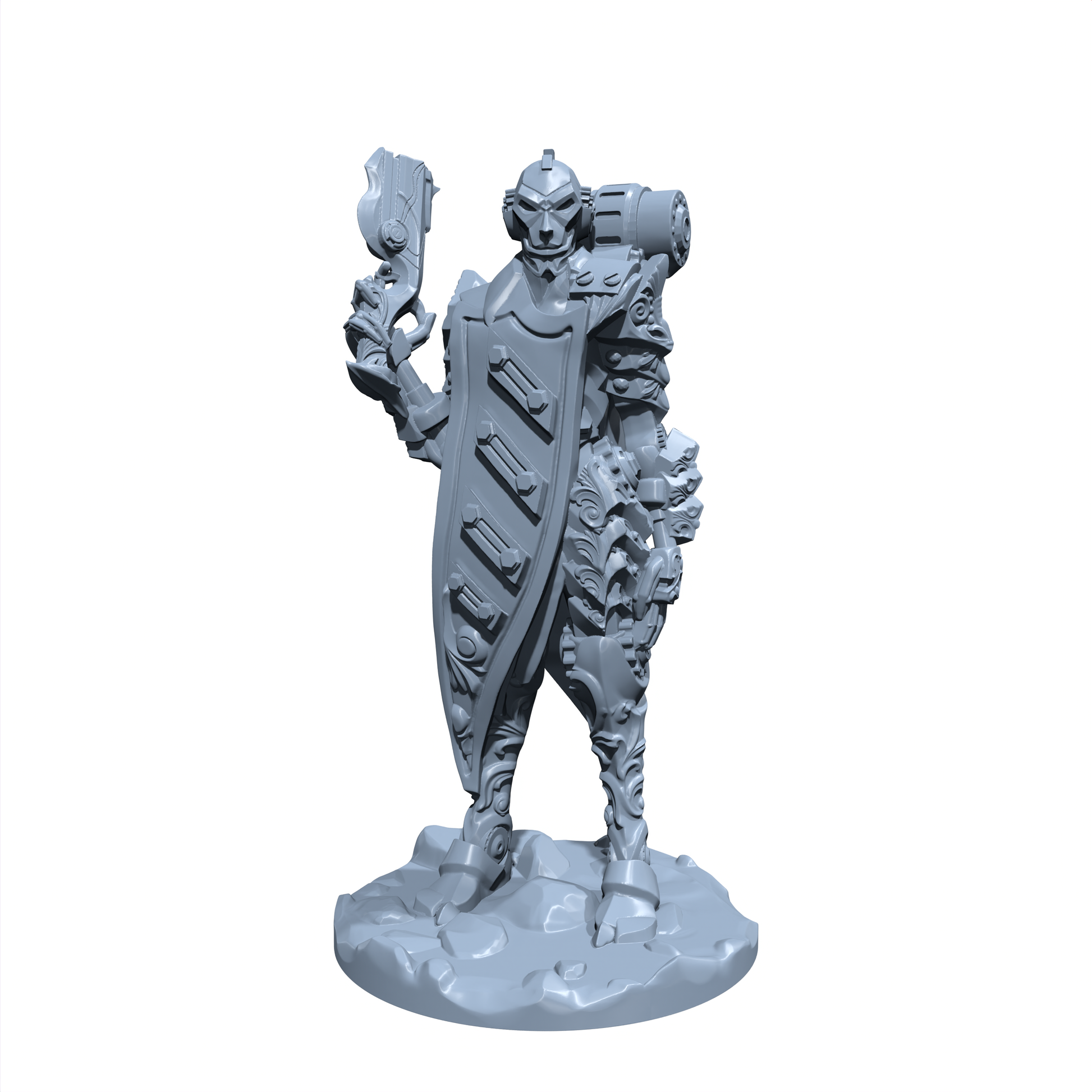 Lennart "Lockshot" Ironframe | Clockwork Killer |  Artificer Gunslinger | Fighter Miniature for Tabletop games like D&D and War Gaming