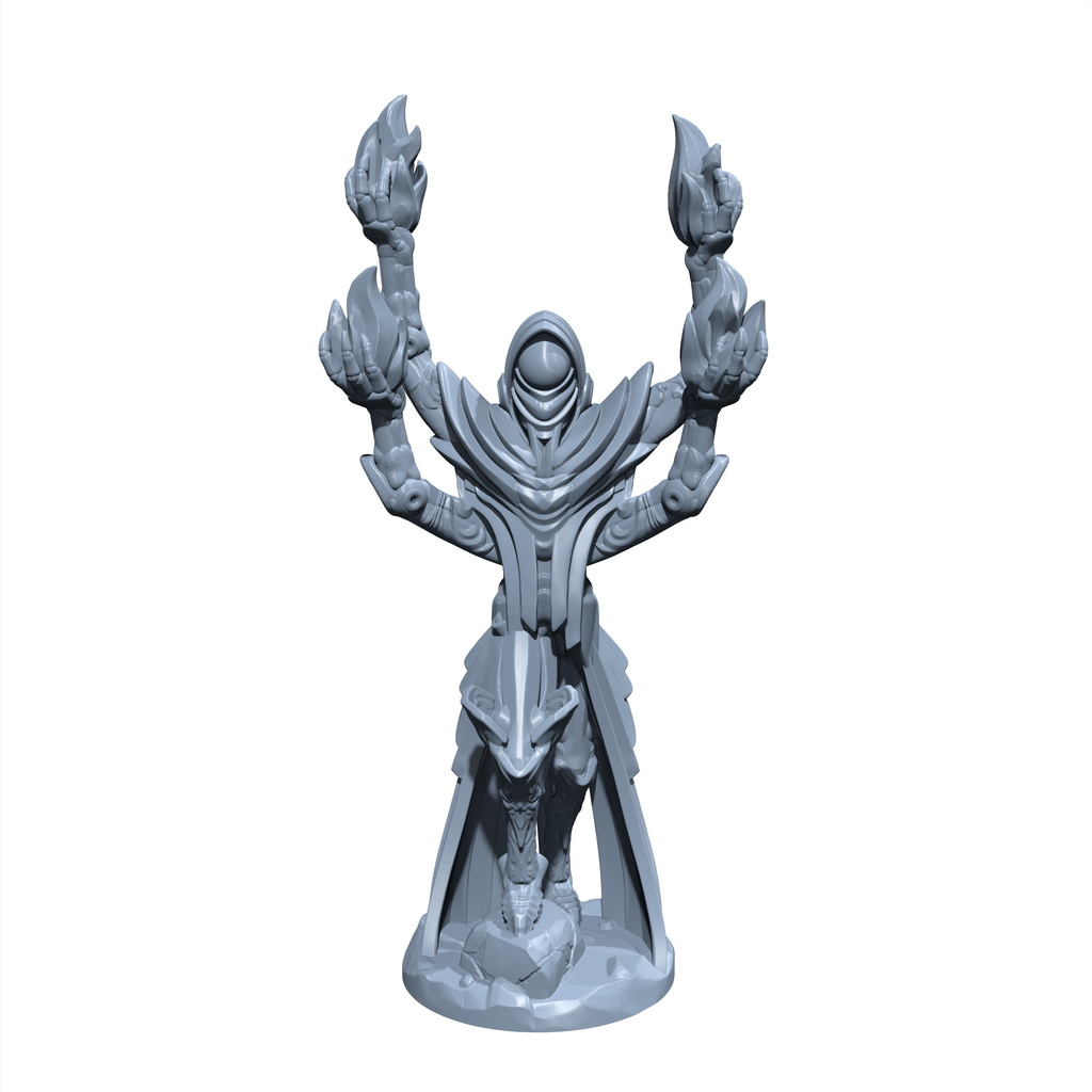 Cogsire Spellforge | Battlebuilt Wizard / Sorcerer | Clockwork Mage | Miniature for Tabletop games like D&D and War Gaming