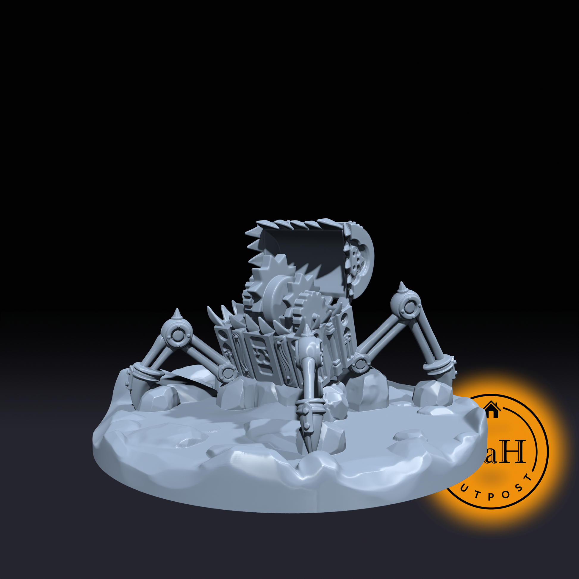 Latchjaw | Battlebuilt Mimic | Clockwork Mimic | Miniature for Tabletop games like D&D and War Gaming