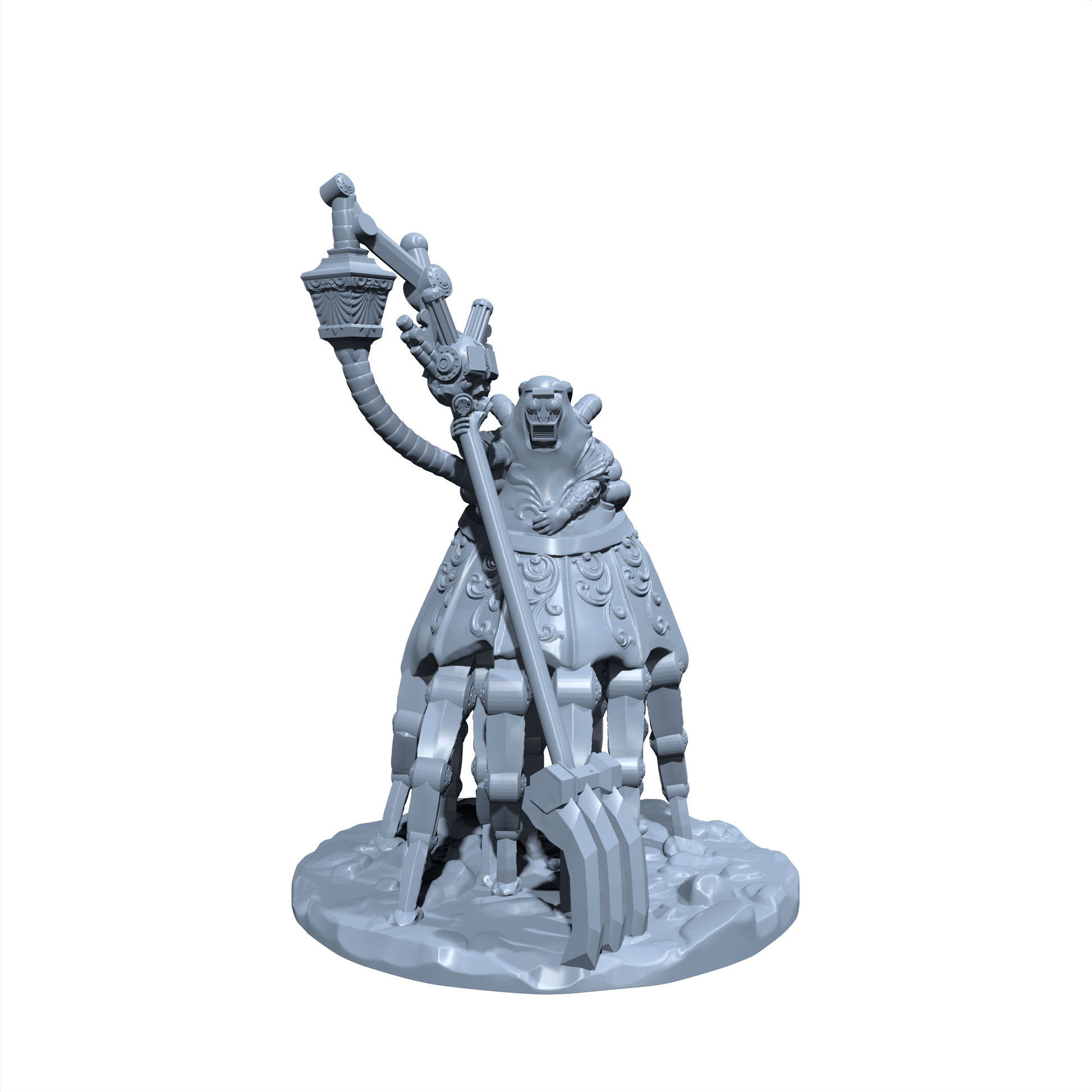 Araknos the Arcane Automaton | Clockwork Necromancer | Battle Built Cleric Miniature for Tabletop games like D&D and War Gaming