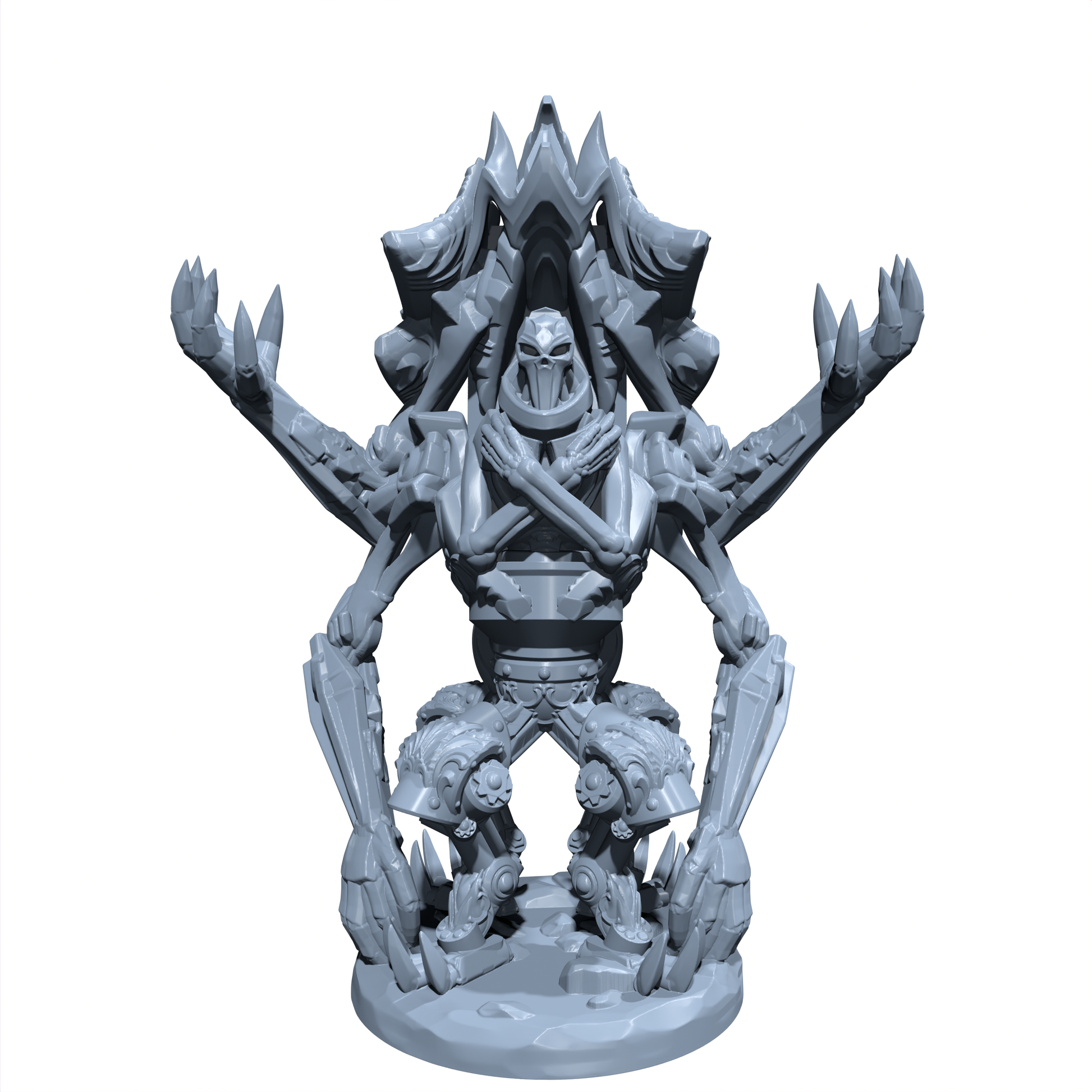 Marrowgear, the Ossuary Sentinel | Clockwork Tomb Walker | Miniature for Tabletop games like D&D and War Gaming