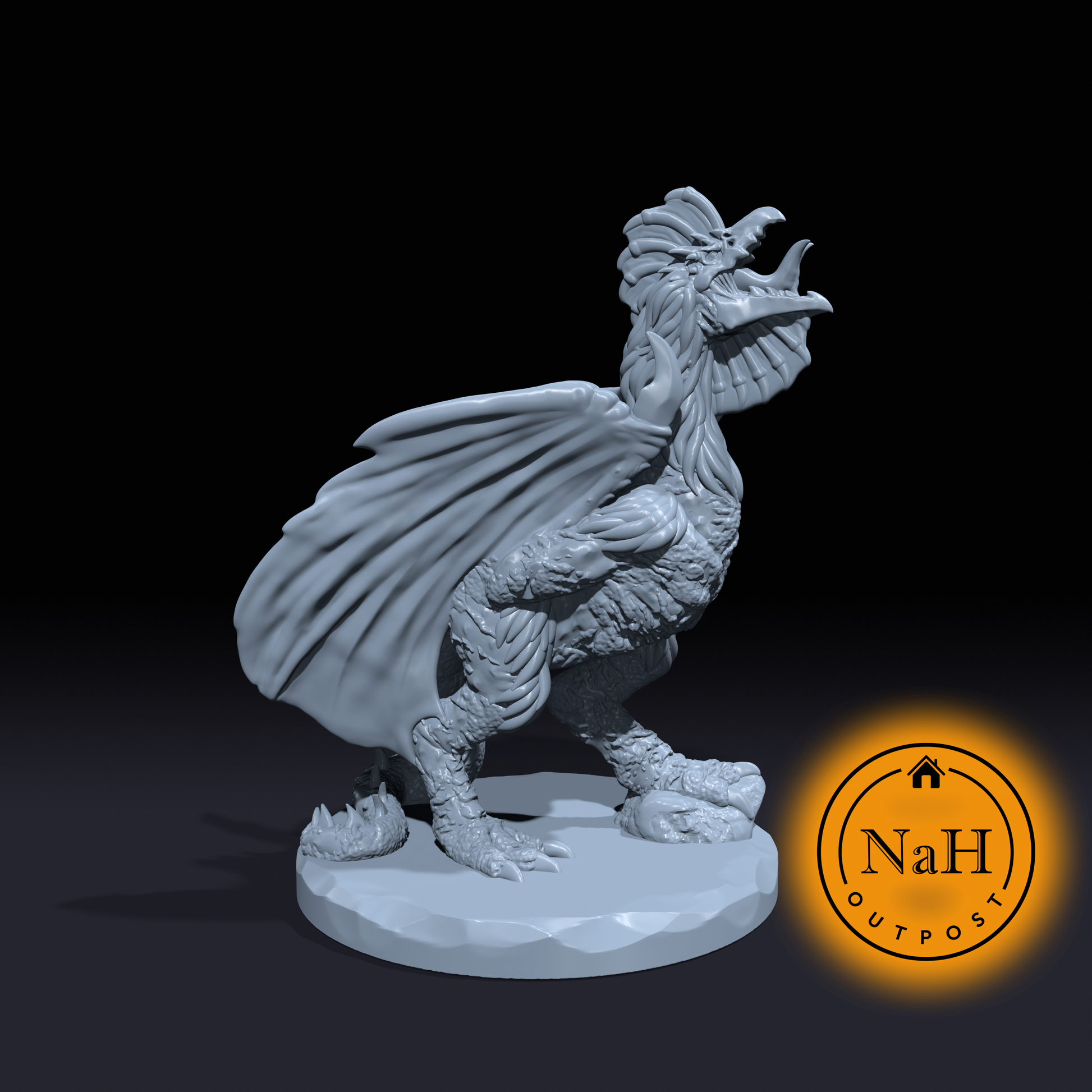 Gorgonbeak the Petrifier | Cockatrice | Monstrosity Miniature for Tabletop games like D&D and War Gaming