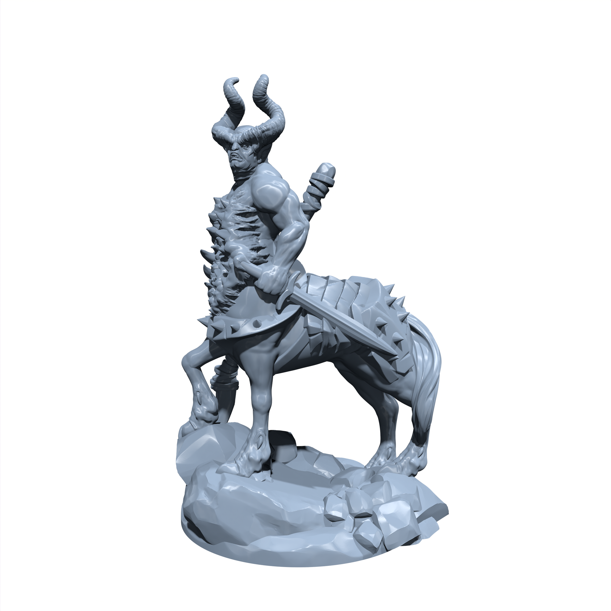 Hellhoof The Tainted | Armanite Demon | Corrupted Centaur | Miniature for Tabletop games like D&D and War Gaming