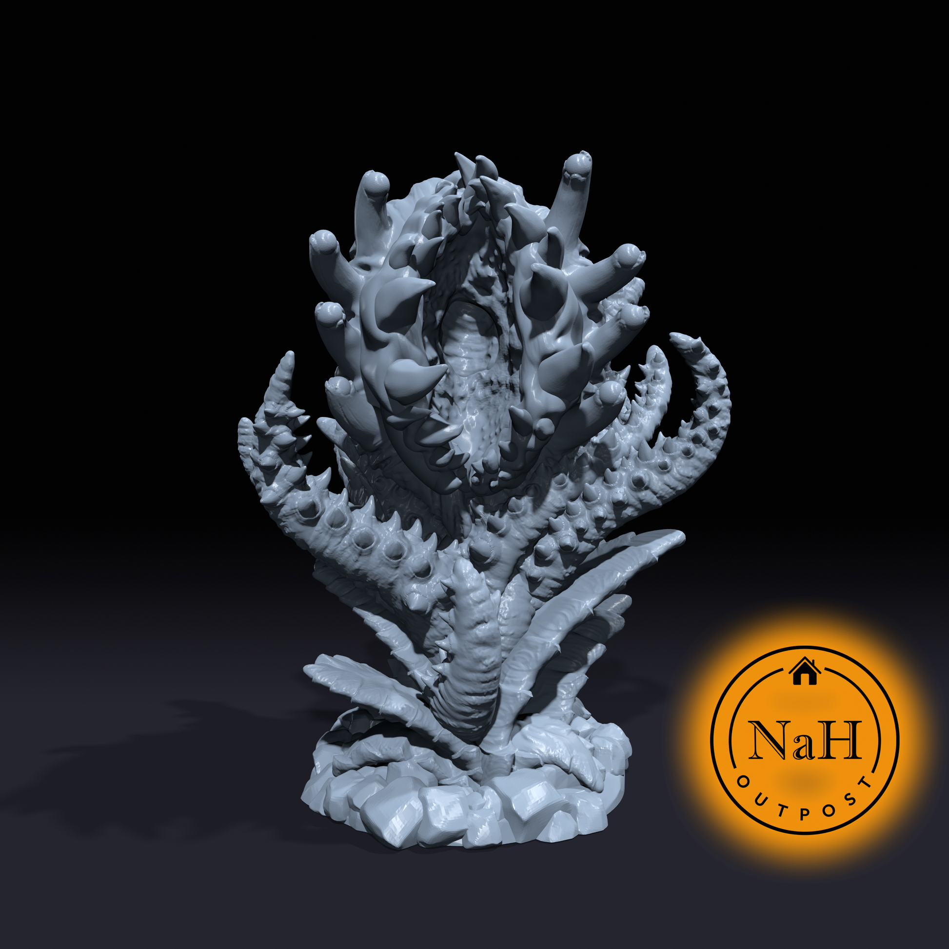 Snarebloom | Mantrap | Corrupted Fly Plant Miniature for Tabletop games like D&D and War Gaming