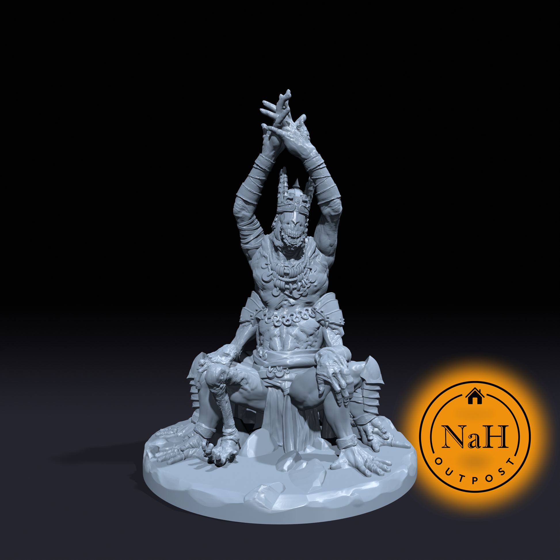 Eldacar the Corrupted Highborn | Fiend | Devil Price miniature for Tabletop games like D&D and War Gaming