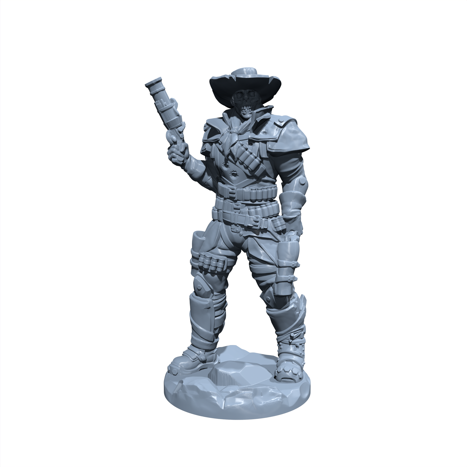 Colt Hollowgrave | Cursed Gunslinger | Undead Miniature for Tabletop games like D&D and War Gaming
