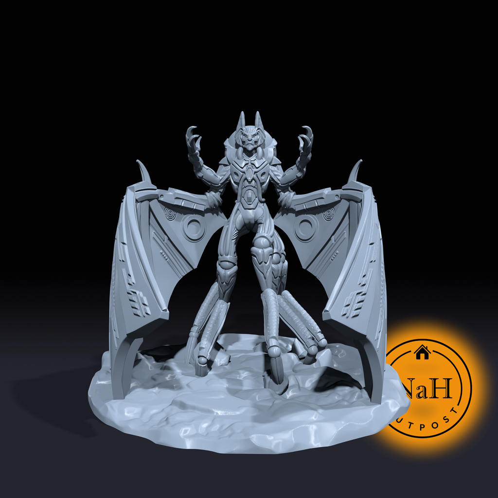 Clockhart the Vein-Drinker | Cyber-Vamp | Clockwork Vampire | Miniature for Tabletop games like D&D 5e and TTRPG  War Gaming