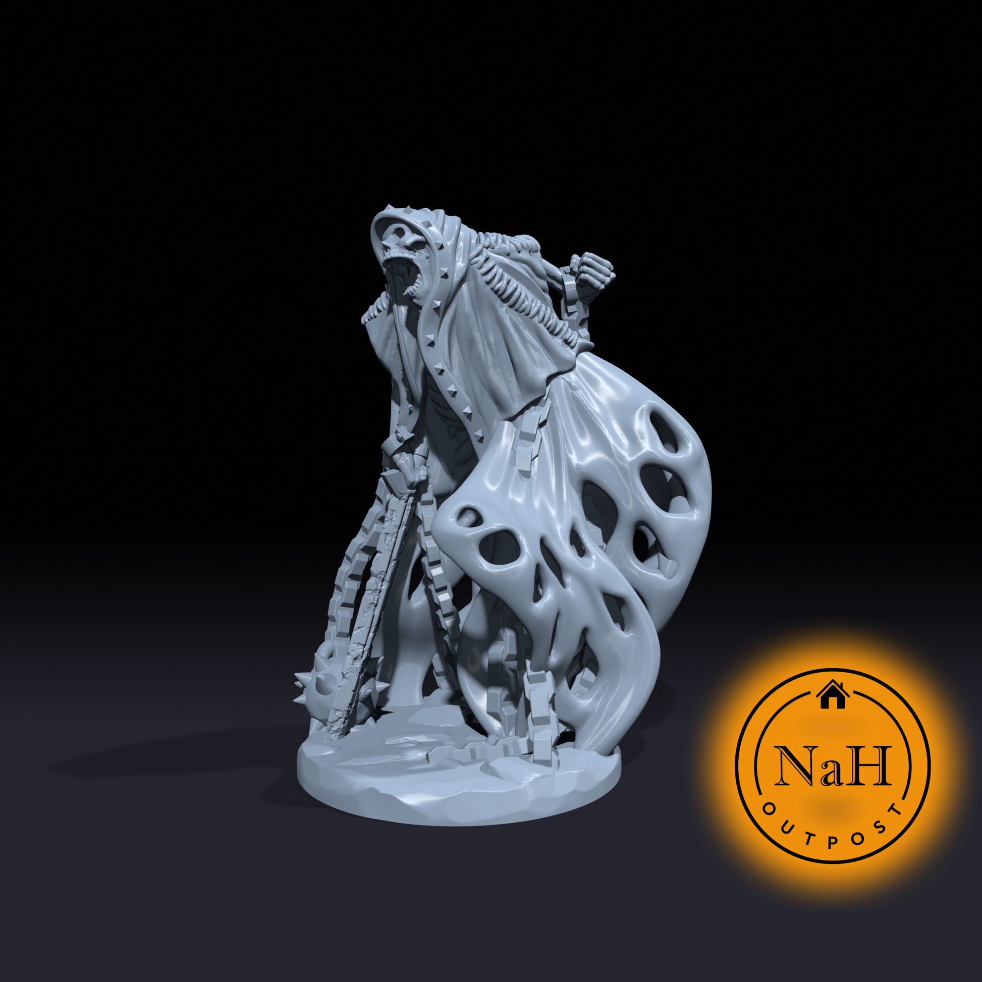 Shacklegeist the Tormented | Dark Haunt Undead | Miniature for Tabletop games like D&D and War Gaming