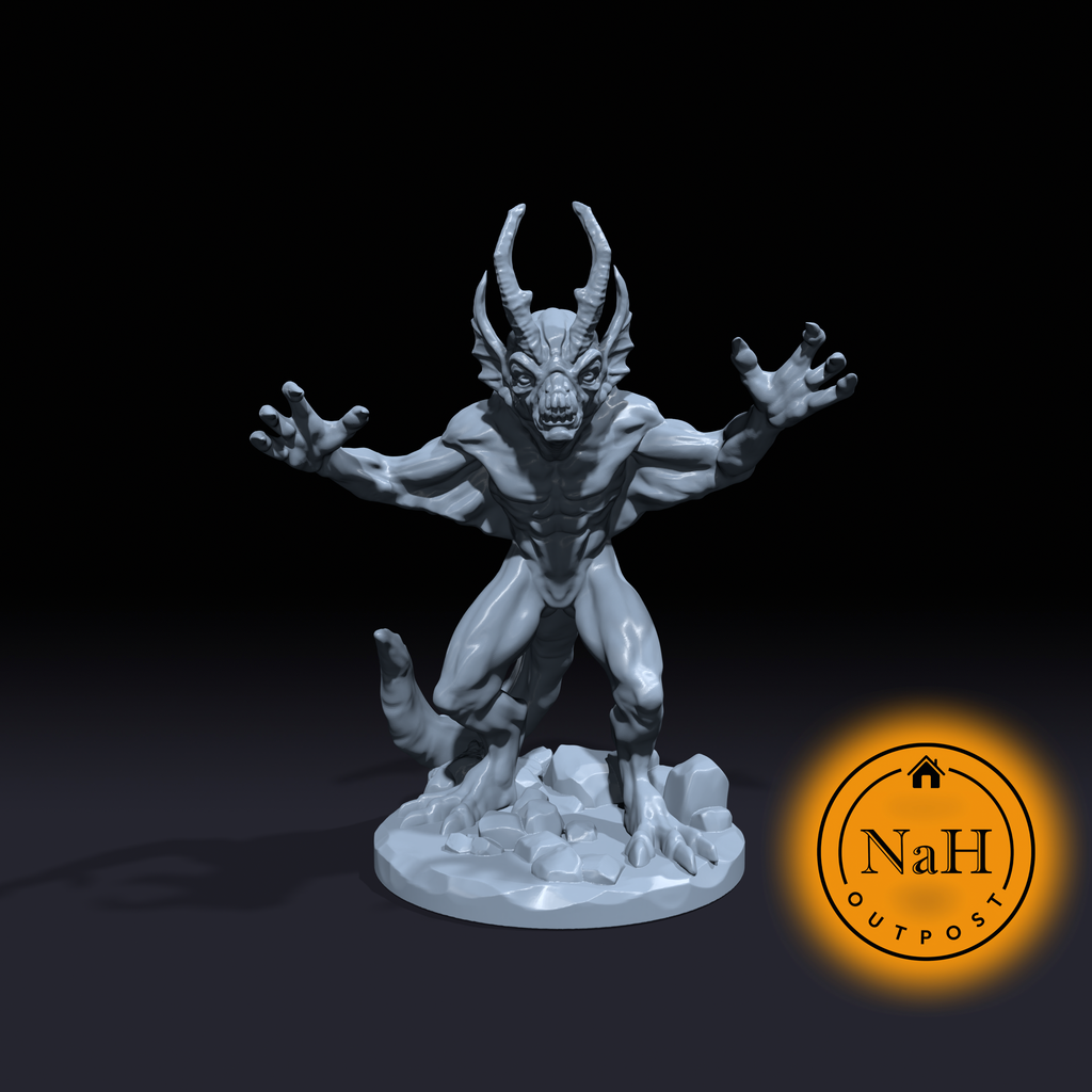 Malix, the Shadow Mischief | Quasit | Darkspell Imp | Miniature for Tabletop games like D&D and War Gaming