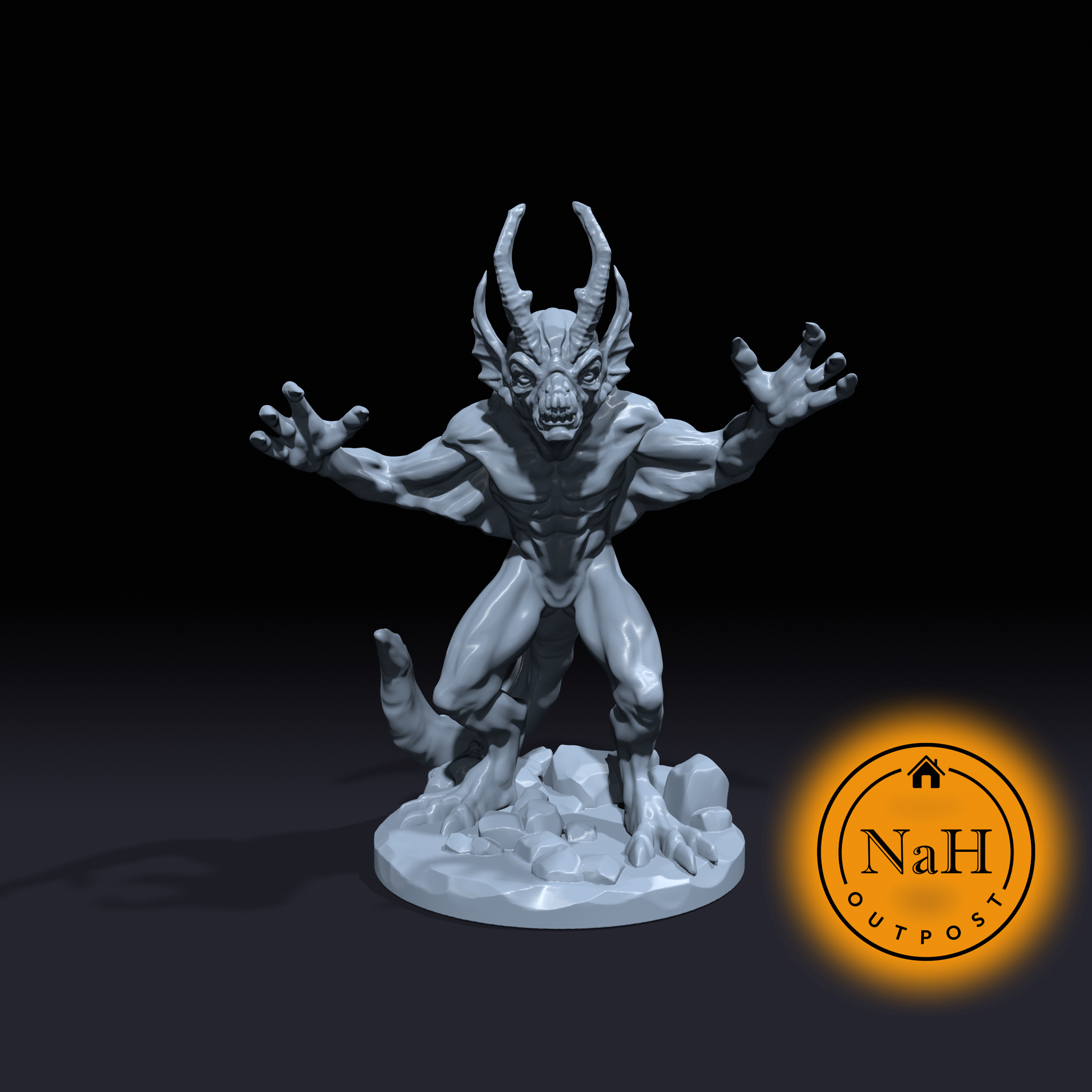 Malix, the Shadow Mischief | Quasit | Darkspell Imp | Miniature for Tabletop games like D&D and War Gaming