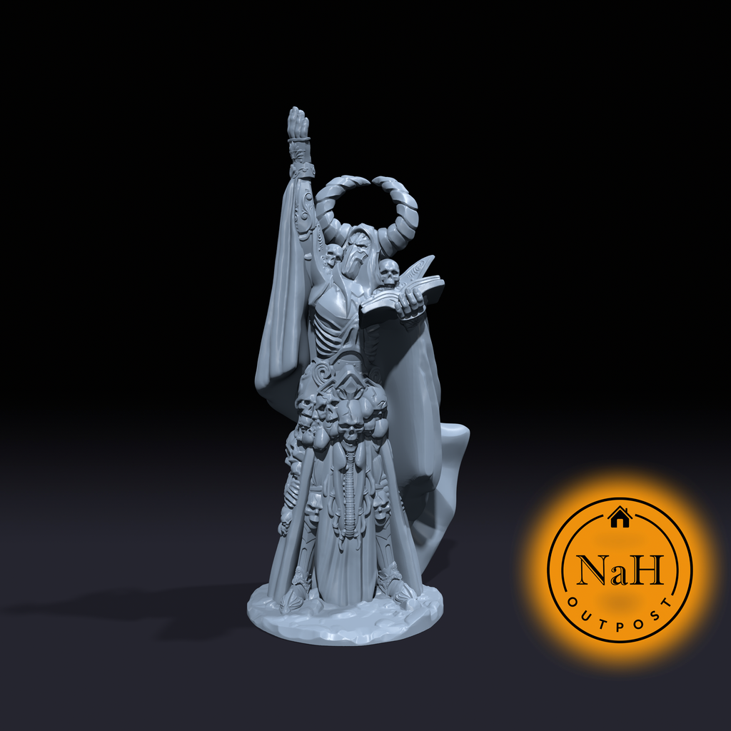Morbith the Voidcaller Deadmancer | Necromancer | Miniature for Tabletop games like D&D 5e and TTRPG War Gaming