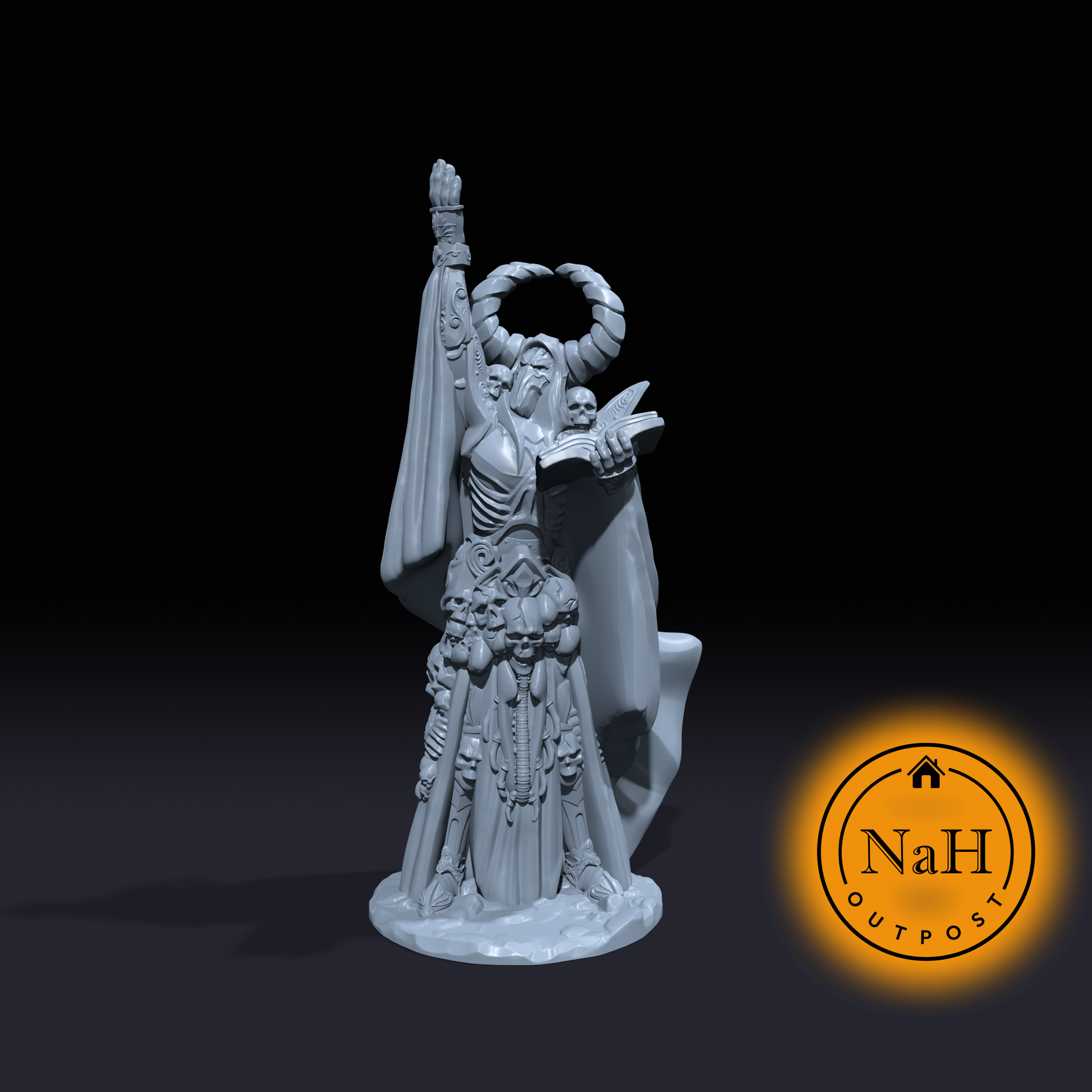 Morbith the Voidcaller Deadmancer | Necromancer | Miniature for Tabletop games like D&D 5e and TTRPG War Gaming