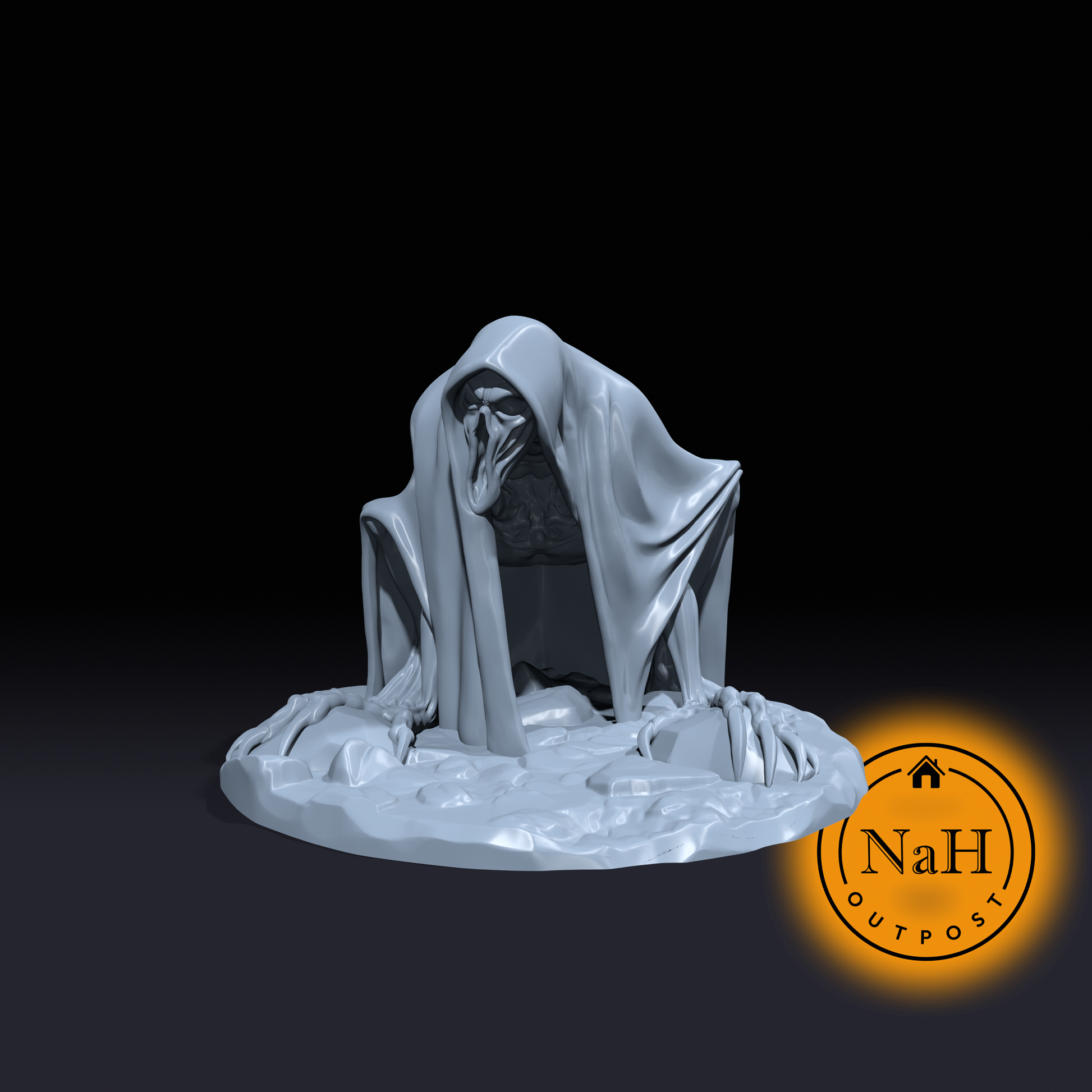 Wailclaw the Shrouded | Bodak | Death Gazer | Undead Miniature for Tabletop games like D&D and War Gaming
