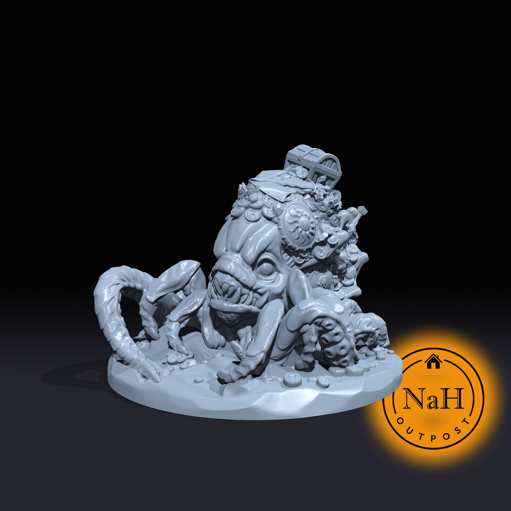 Psyquid, the Hoarder of the Depths | Morkoth | Deep Hoarder | Miniature for Tabletop games like D&D and War Gaming