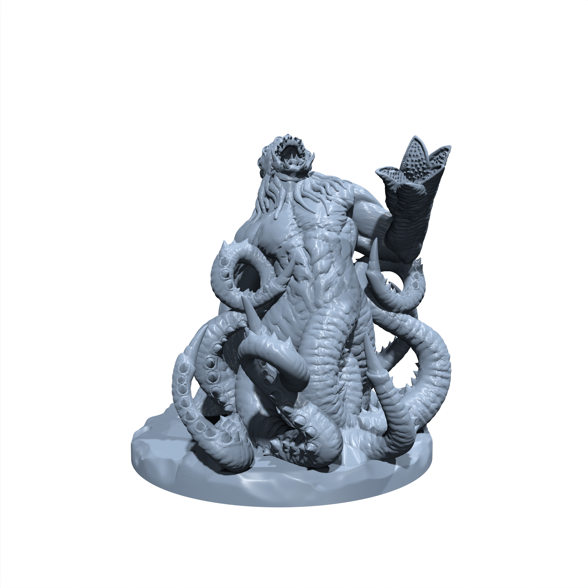 Gulfscream the Tidal Abomination | Deepsea Mutated Horror | Kraken Spawn Miniature for Tabletop games like D&D and War Gaming