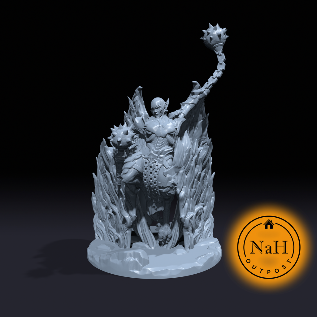 Zariel the Inferno Queen | Demon Archduchess | Fallen Angel | Miniature for Tabletop games like D&D and War Gaming