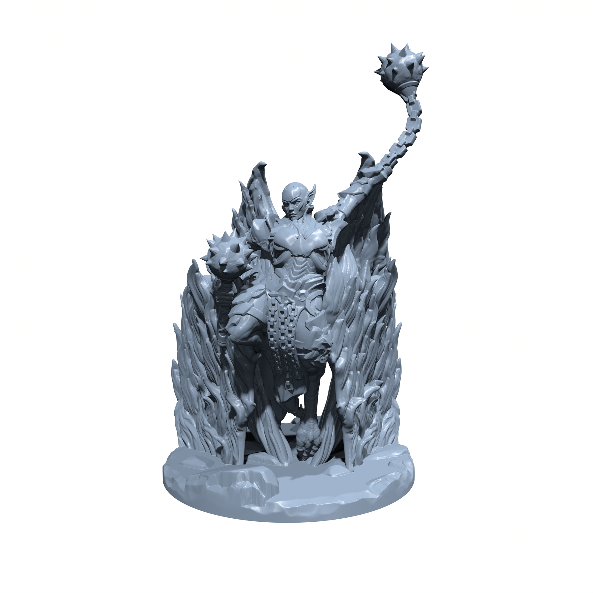 Zariel the Inferno Queen | Demon Archduchess | Fallen Angel | Miniature for Tabletop games like D&D and War Gaming