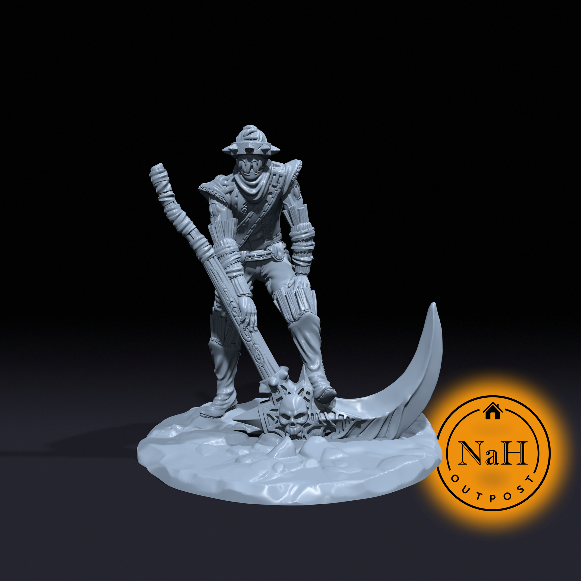 Stalkraven the Balewrath | Demonic Scarecrow | Undead Scarecrow  Miniature for Tabletop games like D&D and War Gaming