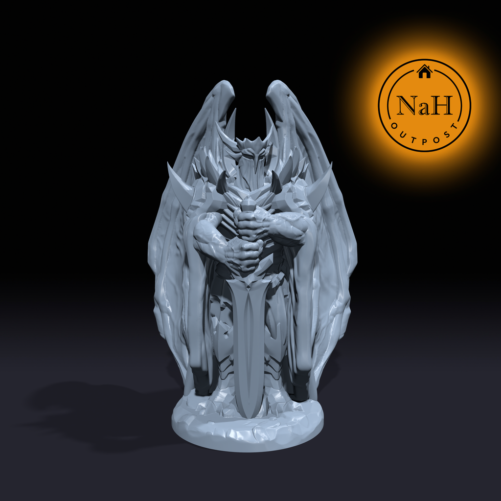 Gathorax, Blade of the Abyss | Infernal Knight | Devil | Devil Knight | Miniature for Tabletop games like D&D and War Gaming