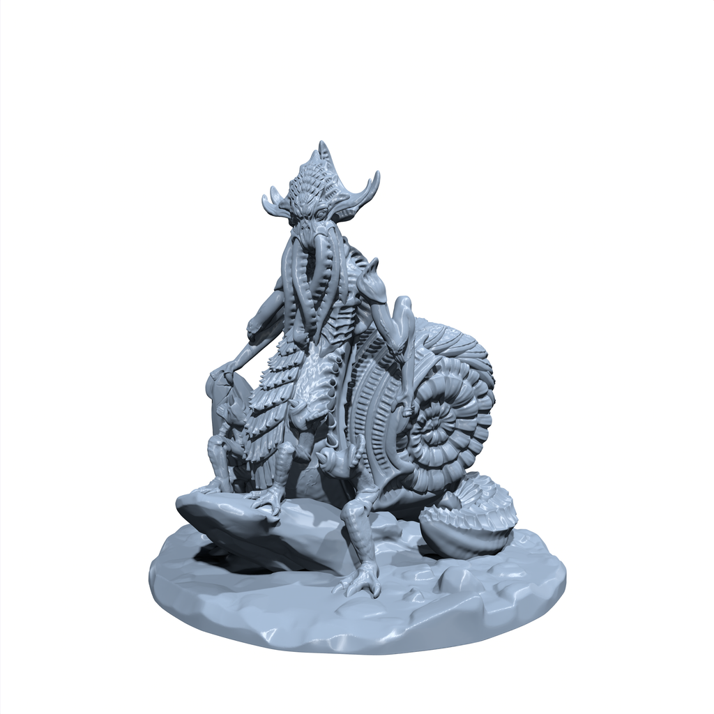 Nethersnare the Coilfiend | Diamanian | Flayed Abomination Miniature for Tabletop games like D&D and War Gaming