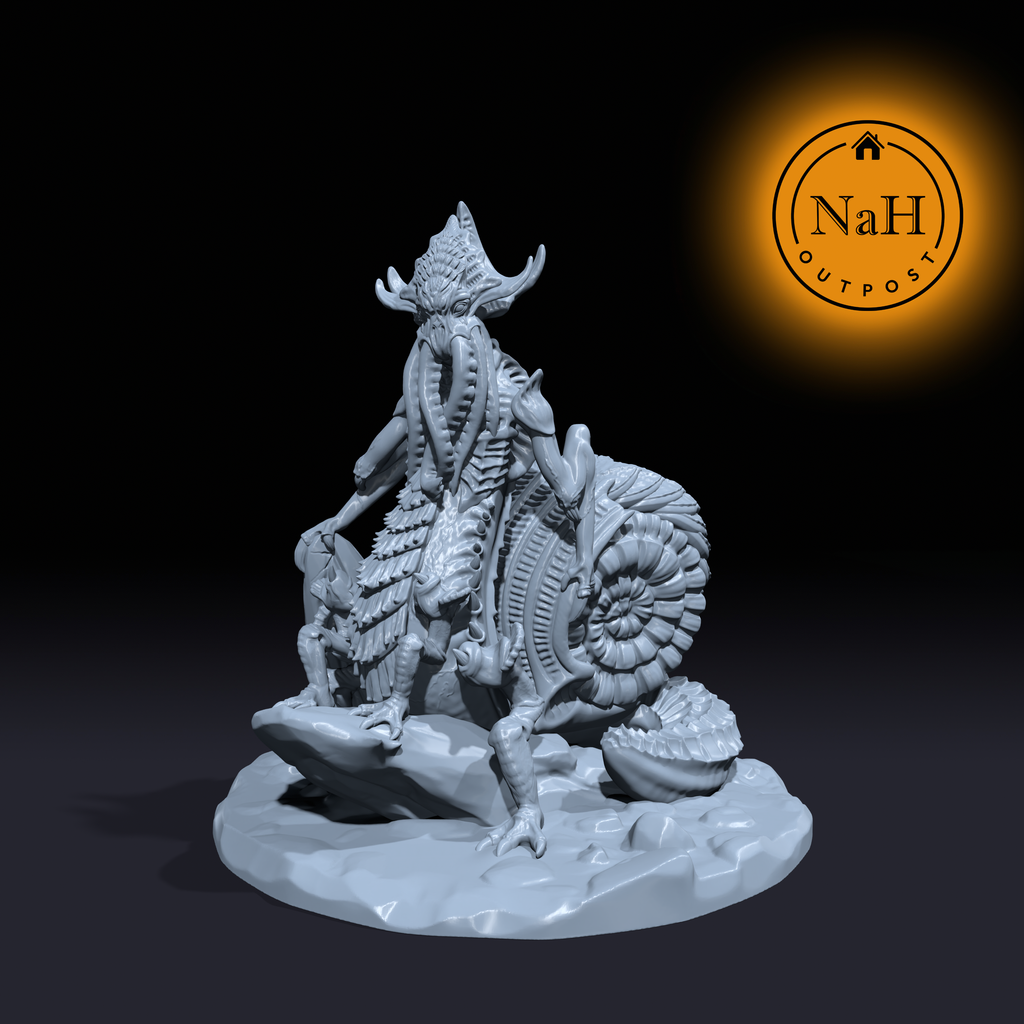 Nethersnare the Coilfiend | Diamanian | Flayed Abomination Miniature for Tabletop games like D&D and War Gaming