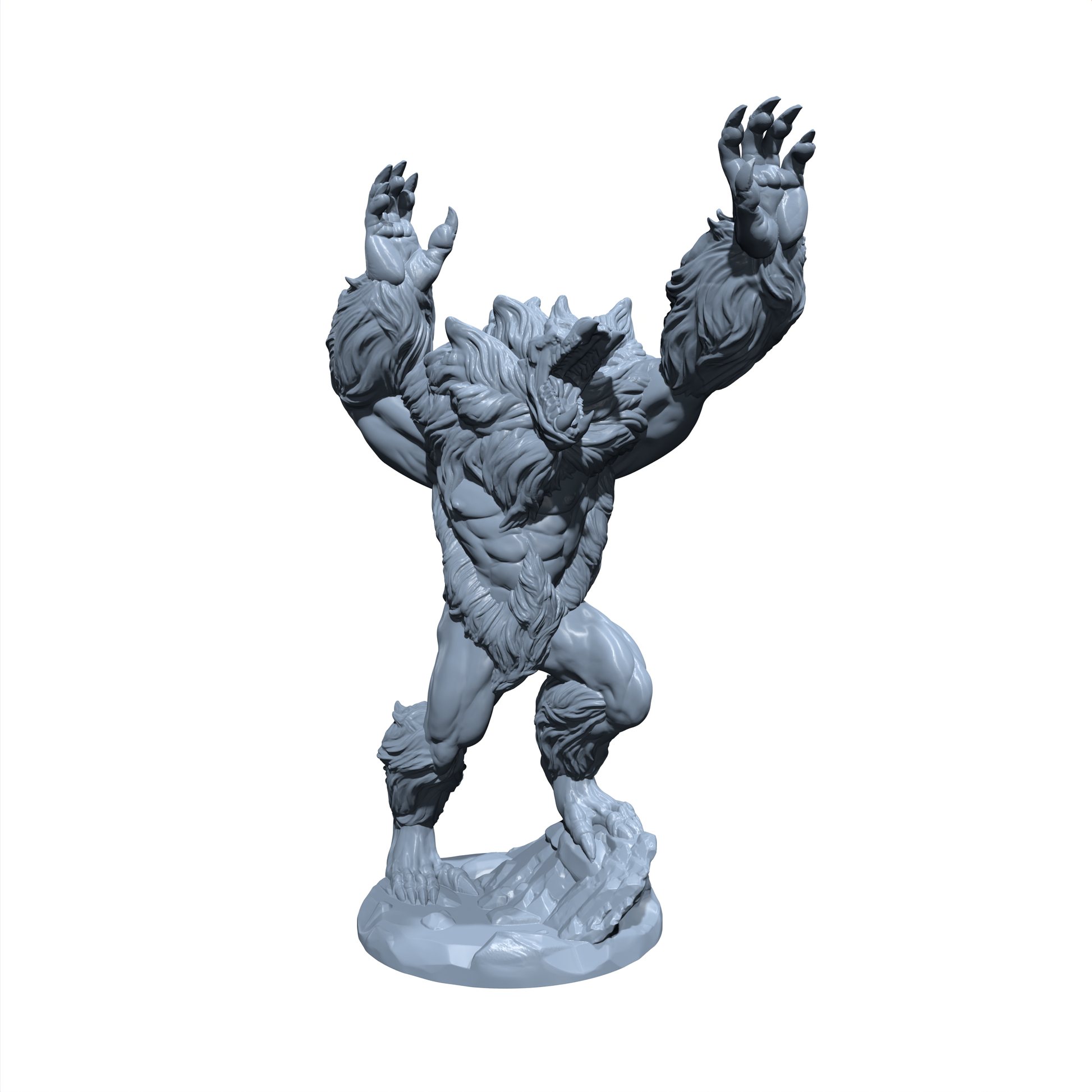 Grizzlemane, the Wildwood Sentinel | Yeti | Dire Sasquatch | Miniature for Tabletop games like D&D and War Gaming