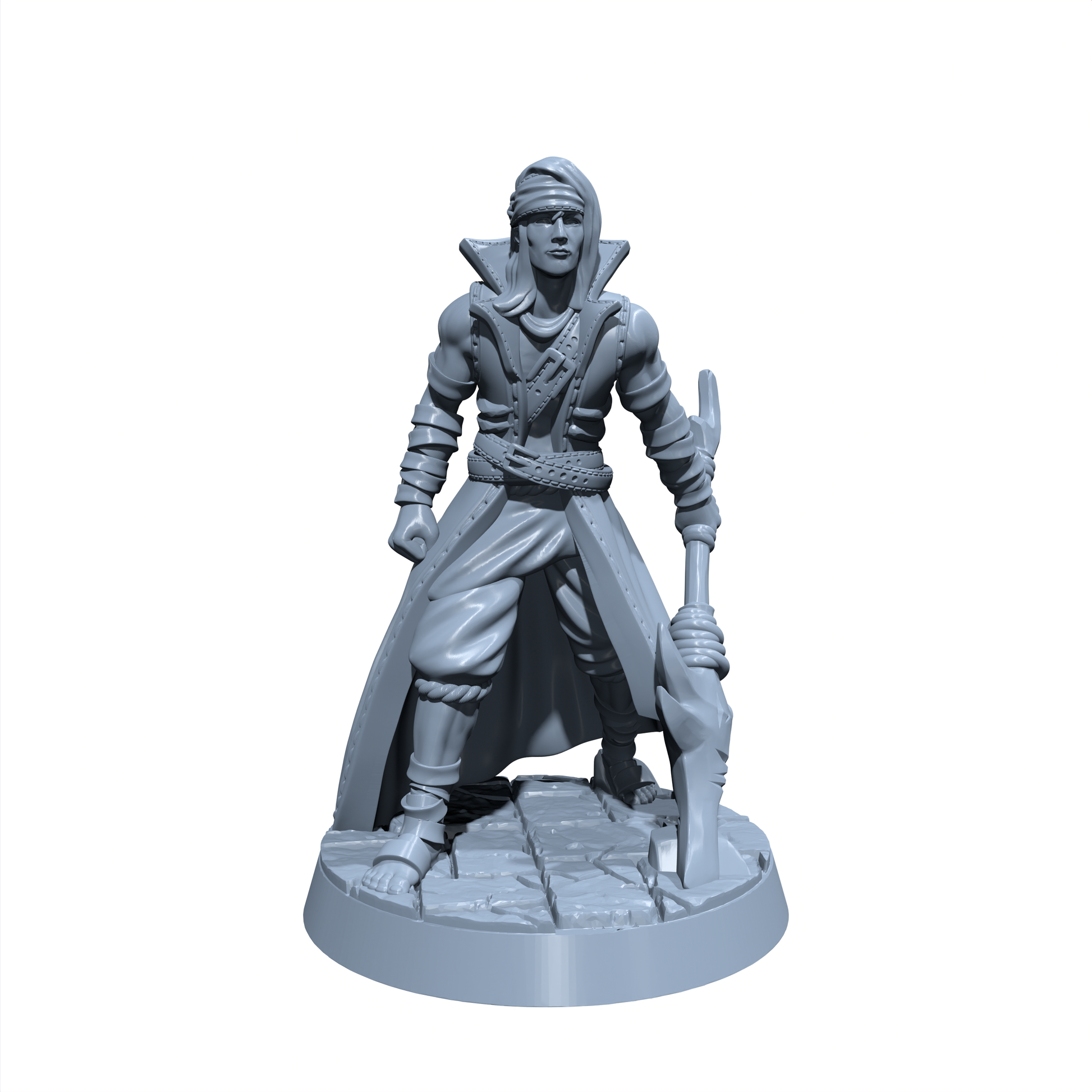 Harlan Seablade | Dock Side Assassin | Pirate Ship Crew Mate | Dragon Cult Miniature for Tabletop games like D&D 5e and TTRPG War Gaming