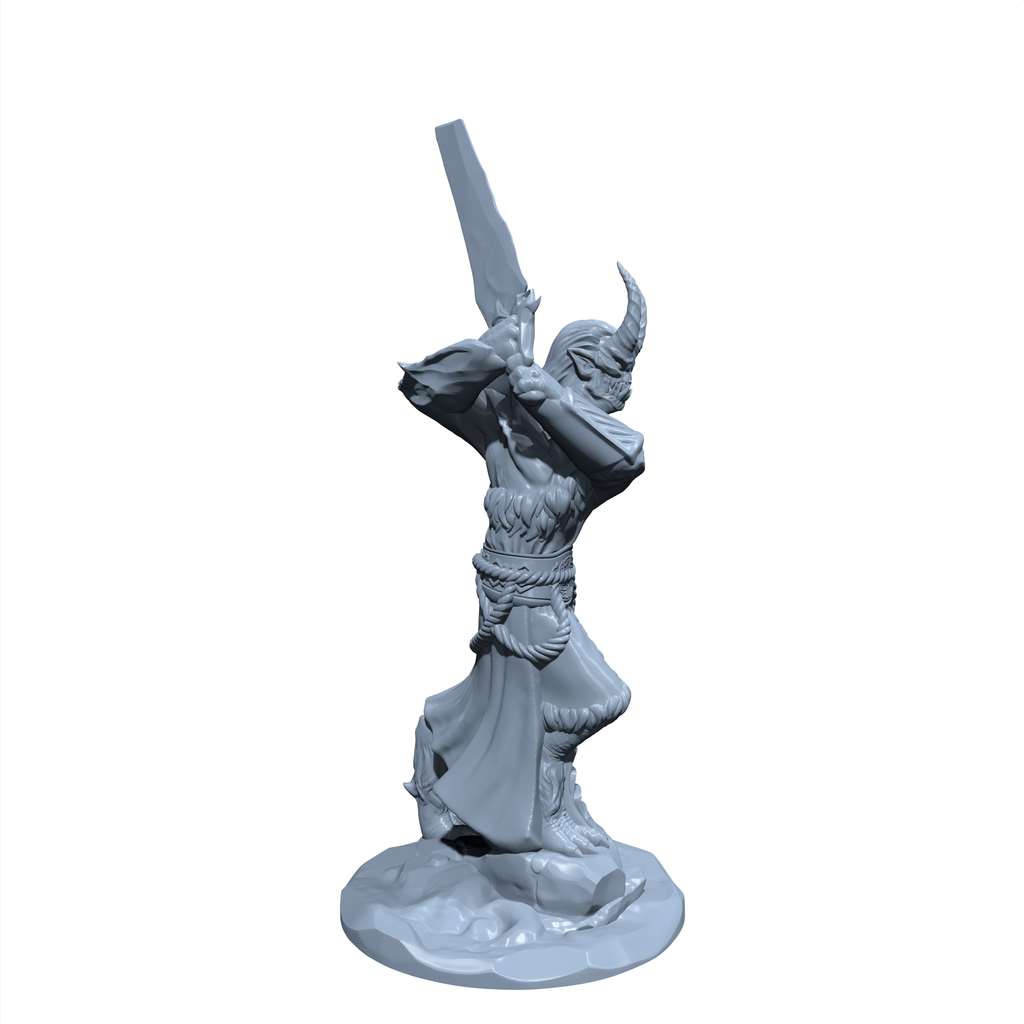 Ryujin, the Shadowblade | Dragon Oni Assassin | Dragonborn Rogue Miniature for Tabletop games like D&D and War Gaming
