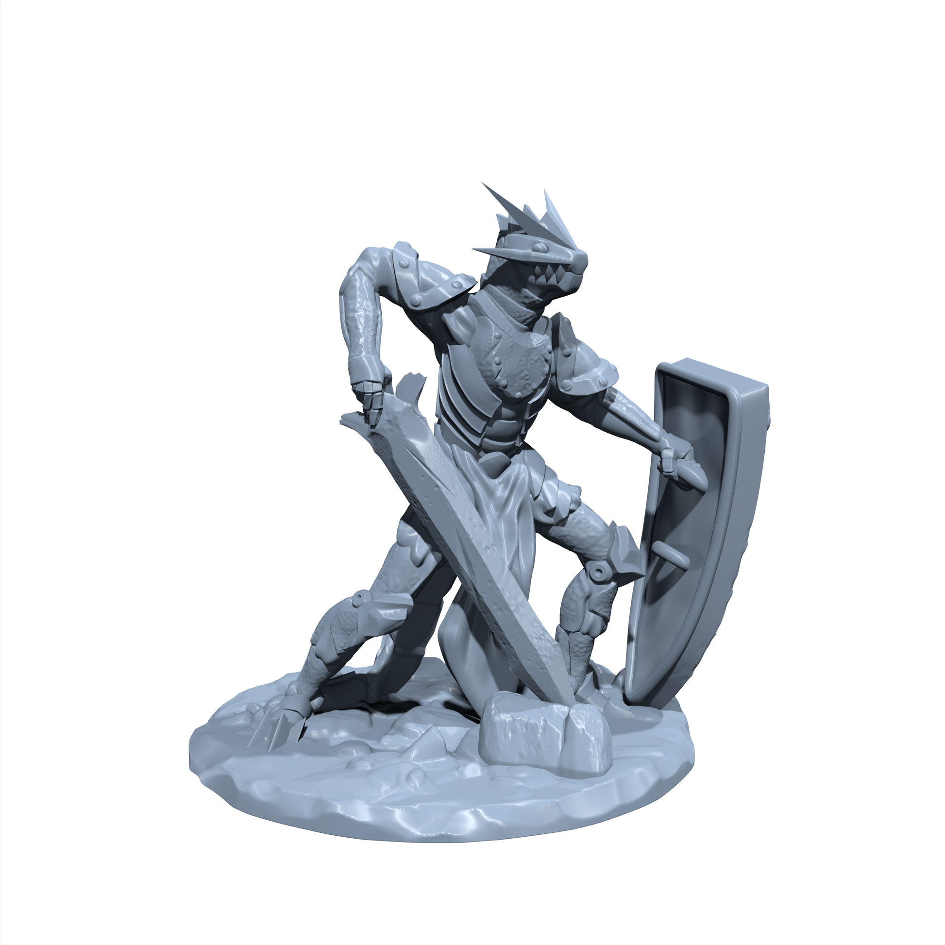 Grendurak, the Ironscale Champion | Dragon Forged Golem | Clockwork Guardian Miniature for Tabletop games like D&D 5e and TTRPG  War Gaming