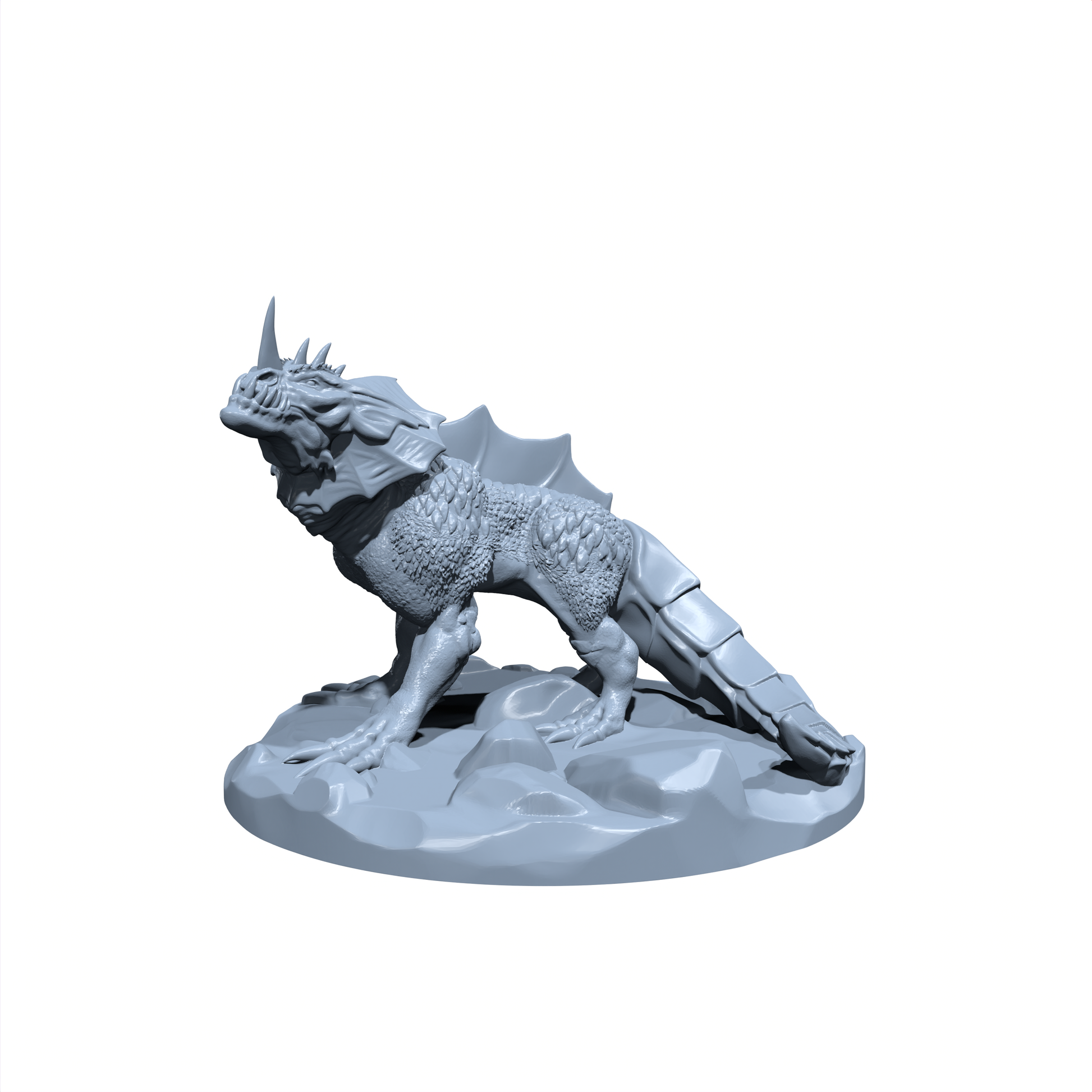 Emberfang | Guard Drake | Drake Hound | Miniature for Tabletop games like D&D and War Gaming