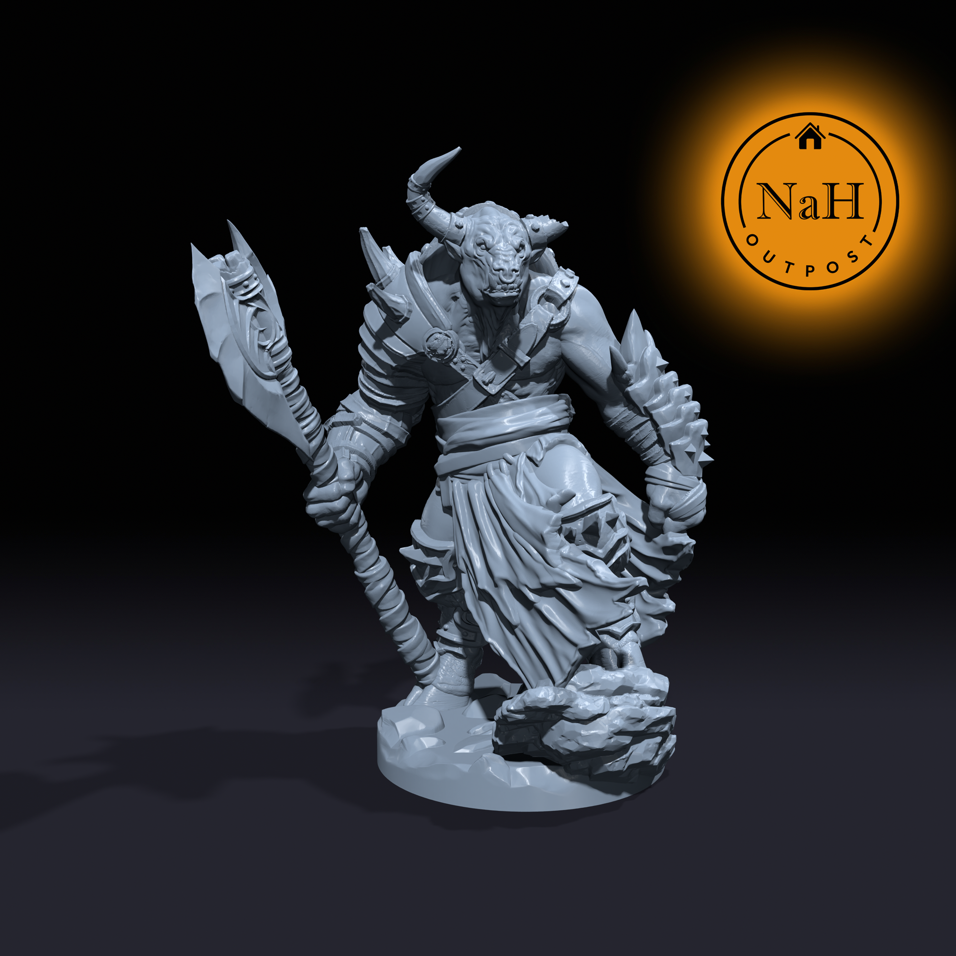 Tauron Grimhorn | Dread Minotaur | Berserker miniature for Tabletop games like D&D and War Gaming