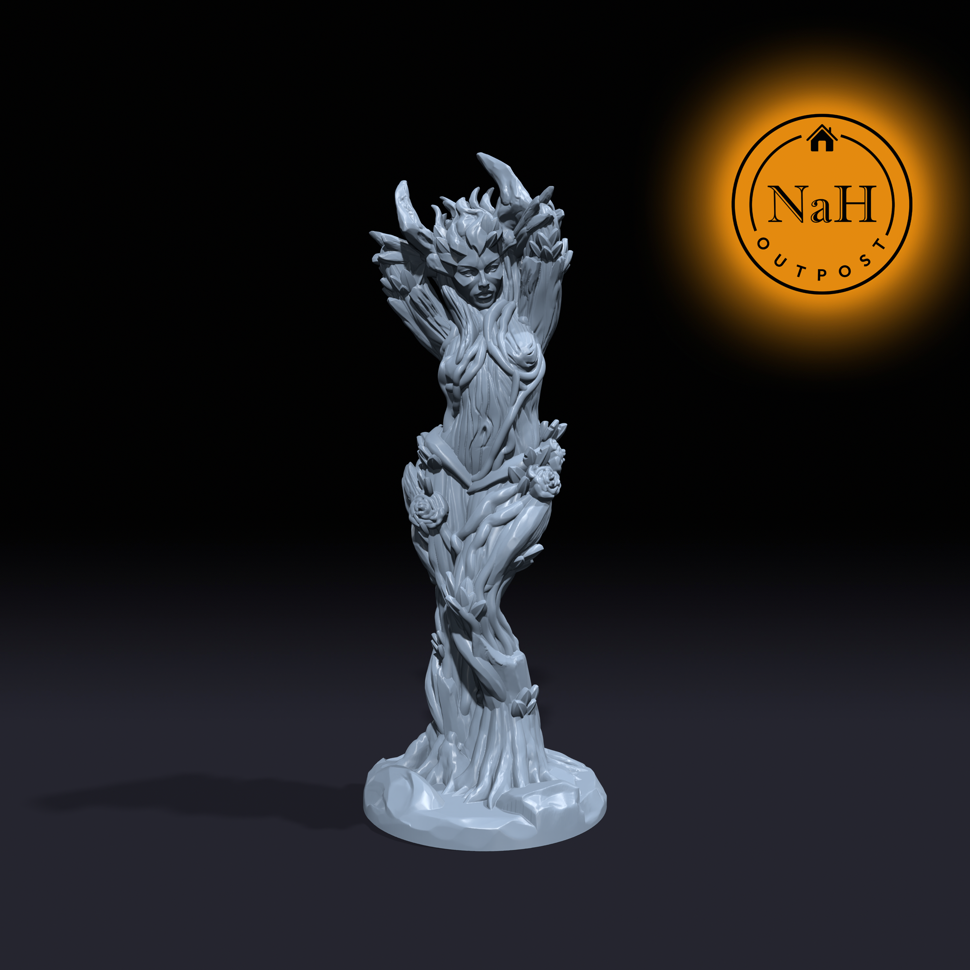 Sylvaria, the Branchbound | Dryad Spirits | Dryad | Miniature for Tabletop games like D&D and War Gaming