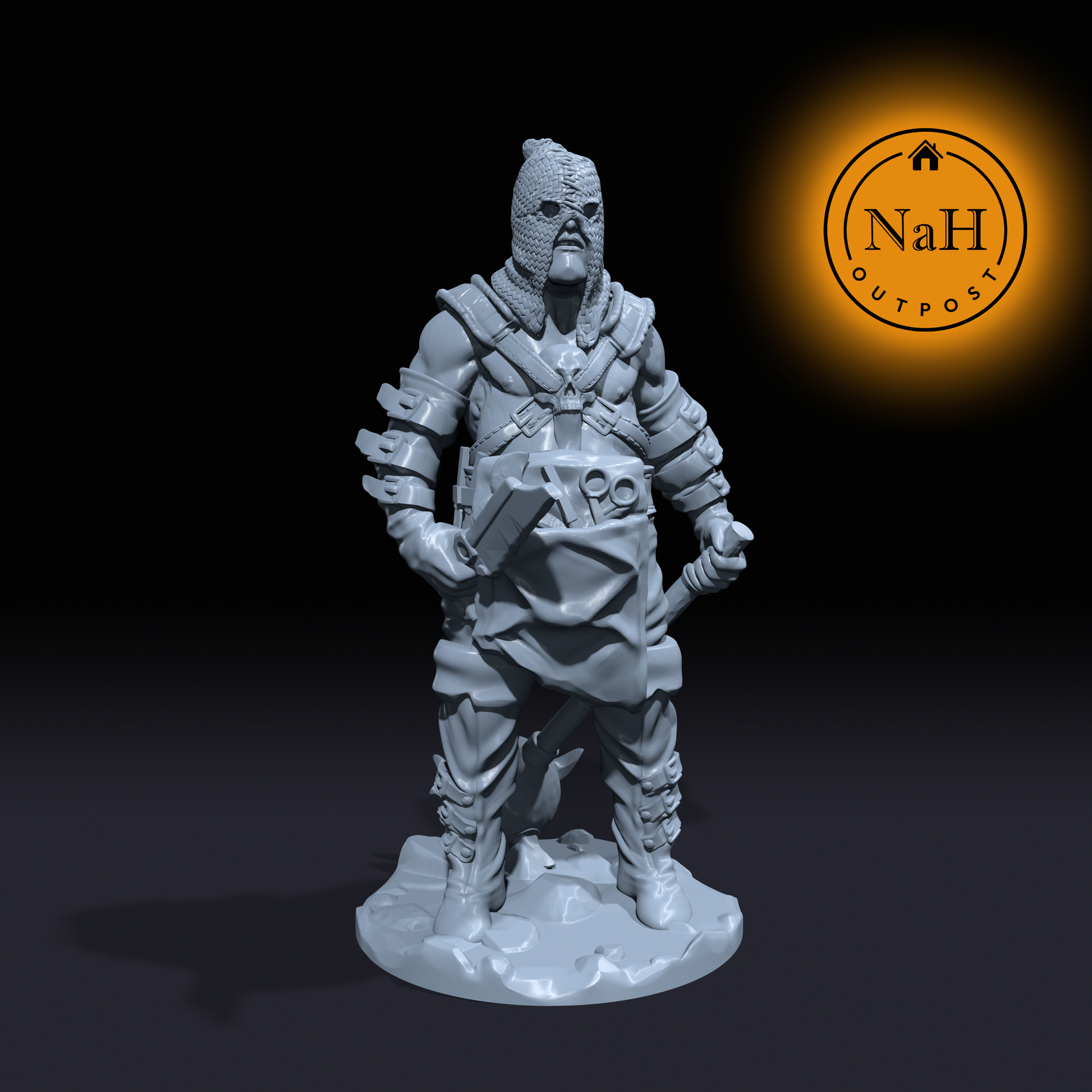 Morkar, the Iron Torturer | Jailer | Dungeon Keeper | Miniature for Tabletop games like D&D and War Gaming