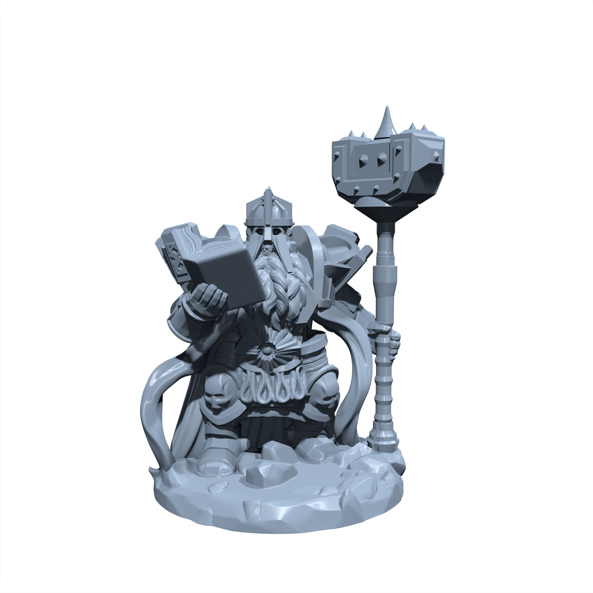 Durak Doomhammer, the Fallen Forge-Master | Lich | Dwarven Lich | Miniature for Tabletop games like D&D and War Gaming