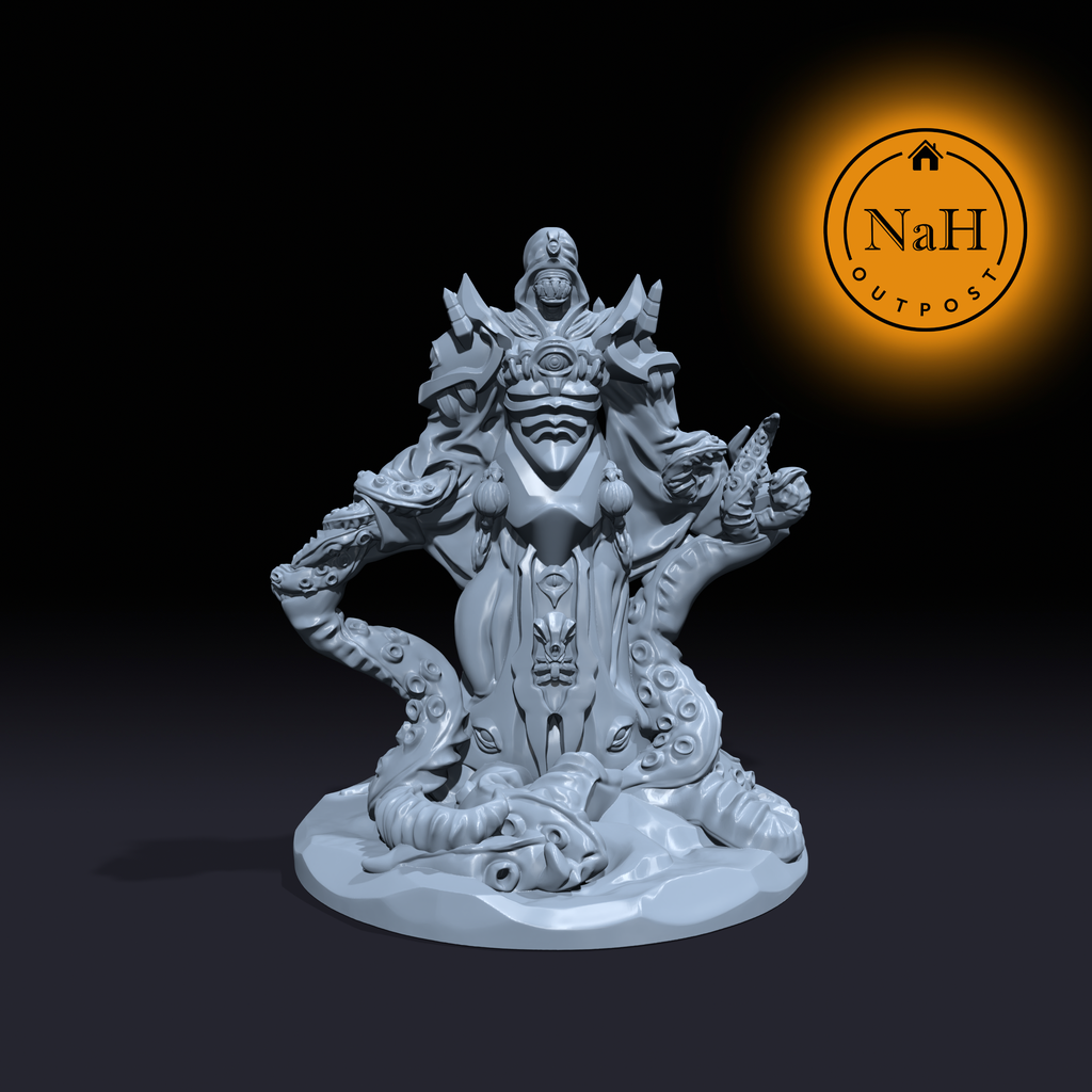 Thal'kyr, the Void Whisperer | Eldritch Magi | Flayer Mage or wizard miniature for Tabletop games like D&D and War Gaming