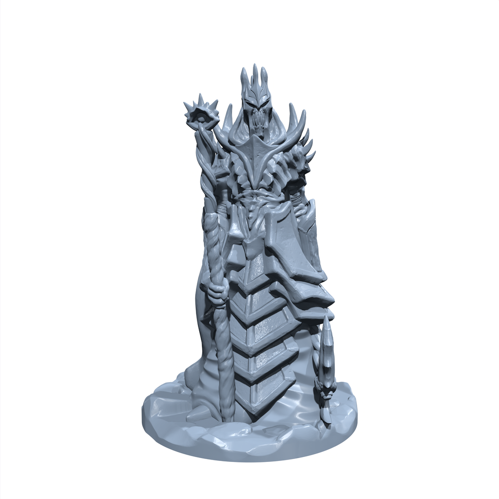 Valthorn, the Shadowed Sovereign | Emperor Undeath | Undead miniature for Tabletop games like D&D and War Gaming