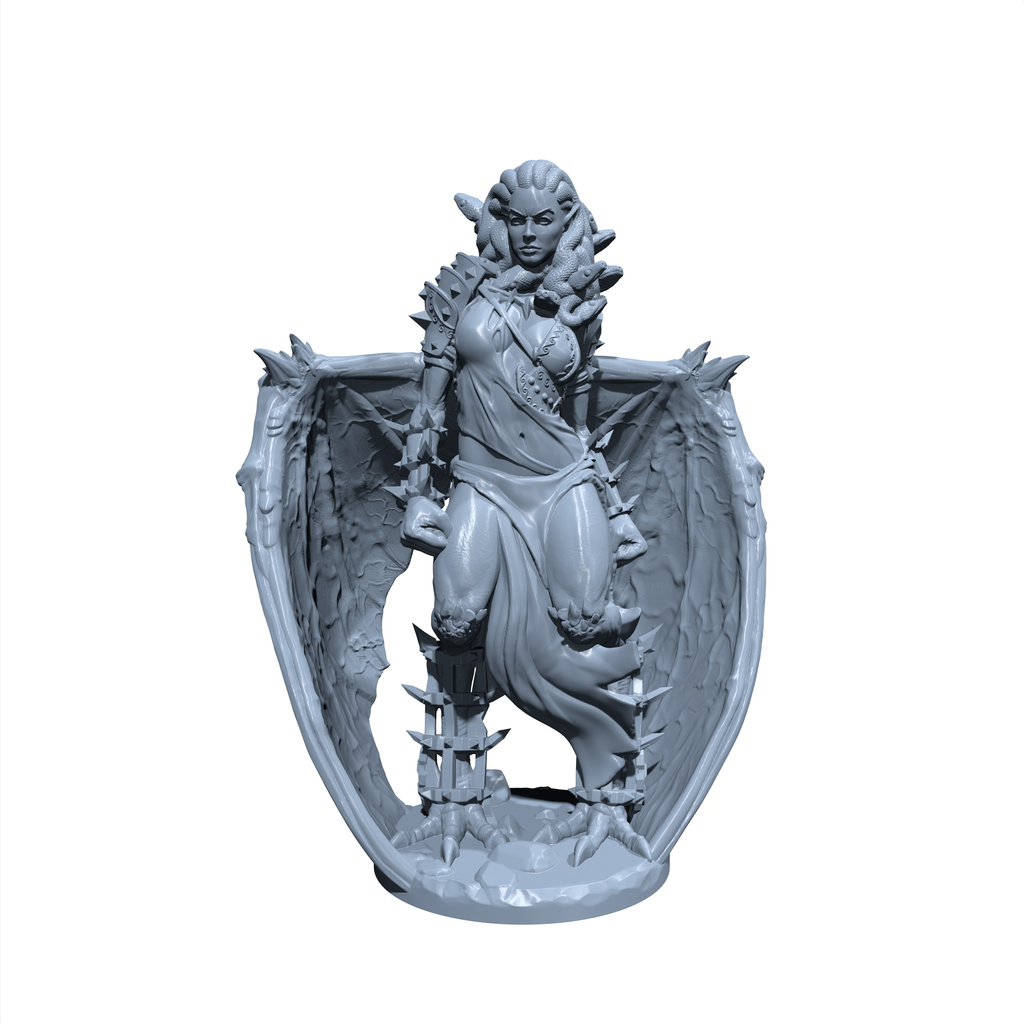 Ilyndra, the Hell's Scourge | Erinyes | Fiend Miniature for Tabletop games like D&D and War Gaming