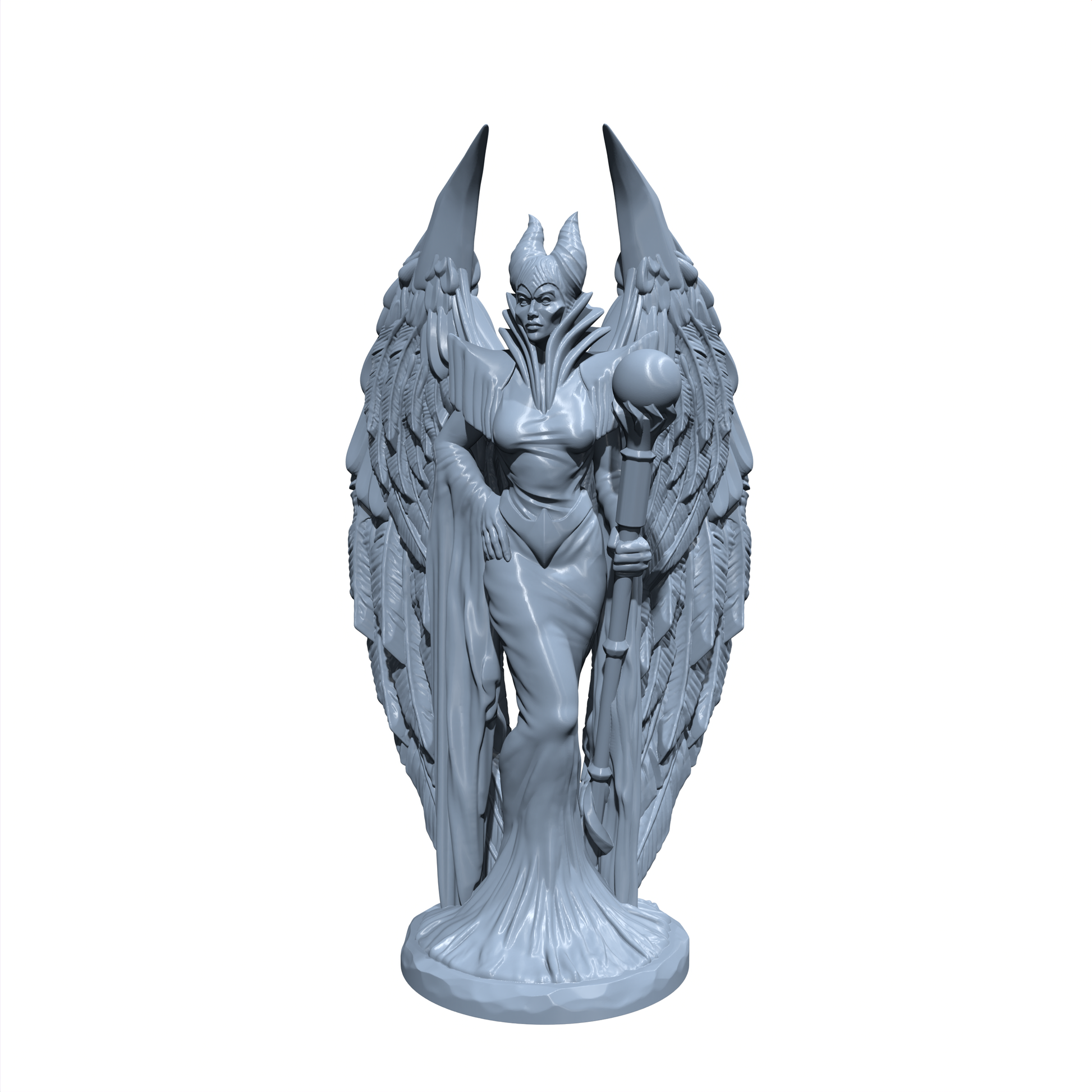 Morrigan, the Dark Mistress | Evil Queen Miniature for Tabletop games like D&D and War Gaming