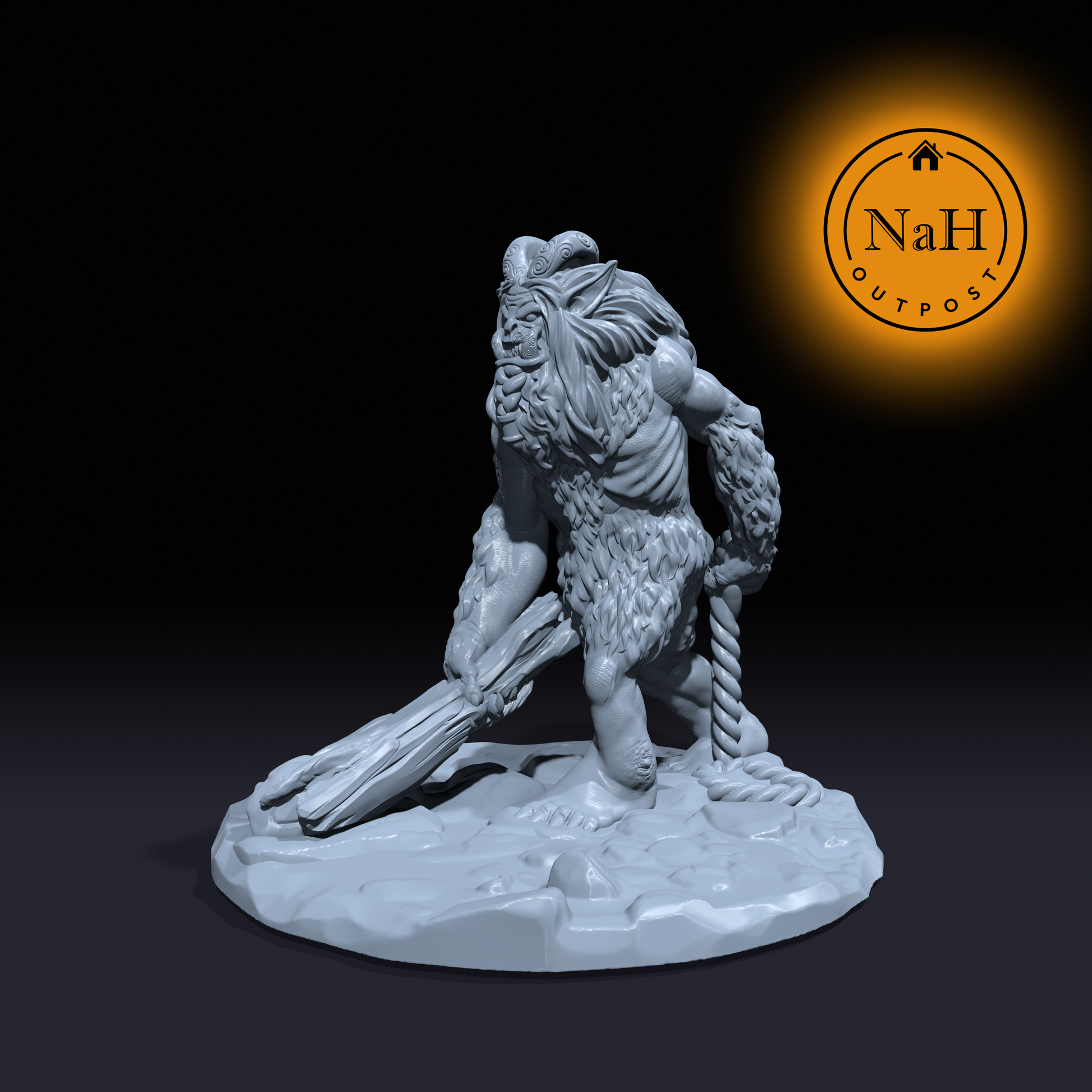 Grimbark the Marshlord | Fey Troll | Swamp Giant Miniature for Tabletop games like D&D 5e and TTRPG  War Gaming
