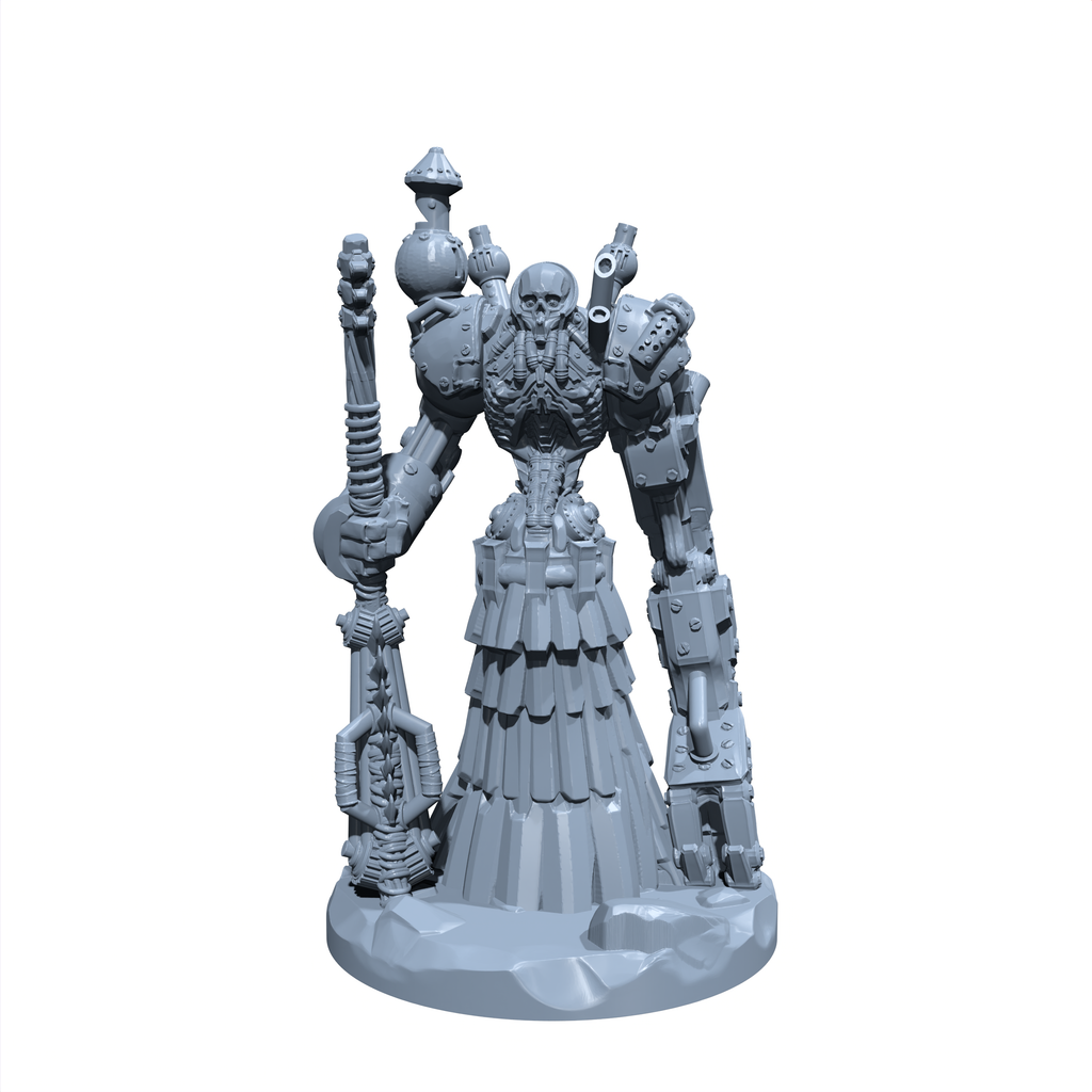 Ironbane the Arcane Reaper | Clockwork Necromancer | Fiend Forged Reaper miniature for Tabletop games like D&D and War Gaming