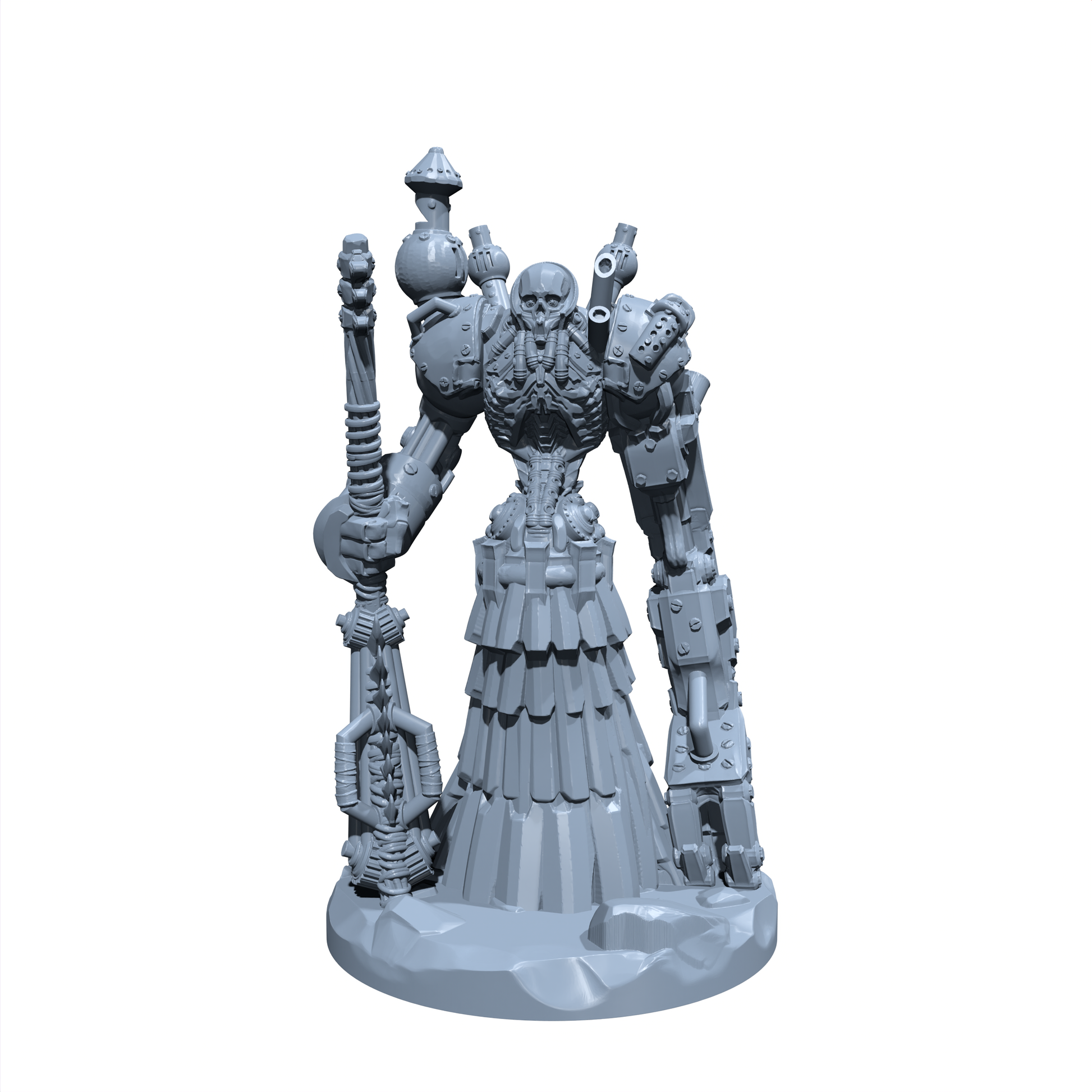 Ironbane the Arcane Reaper | Clockwork Necromancer | Fiend Forged Reaper miniature for Tabletop games like D&D and War Gaming