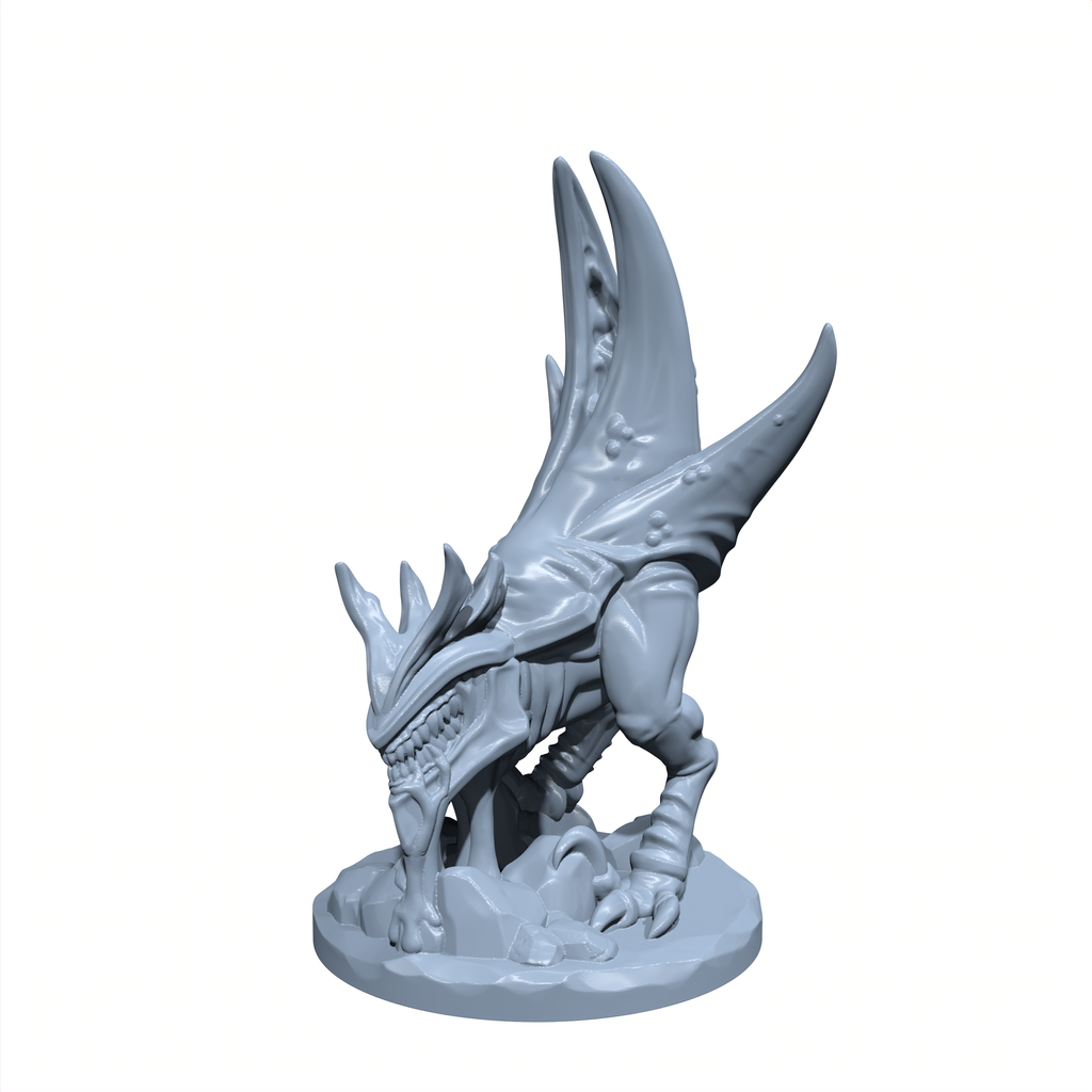 Cindercluck, the Fiery Fowl | Abyssal Chicken | Fiendish Fowl Miniature for Tabletop games like D&D and War Gaming