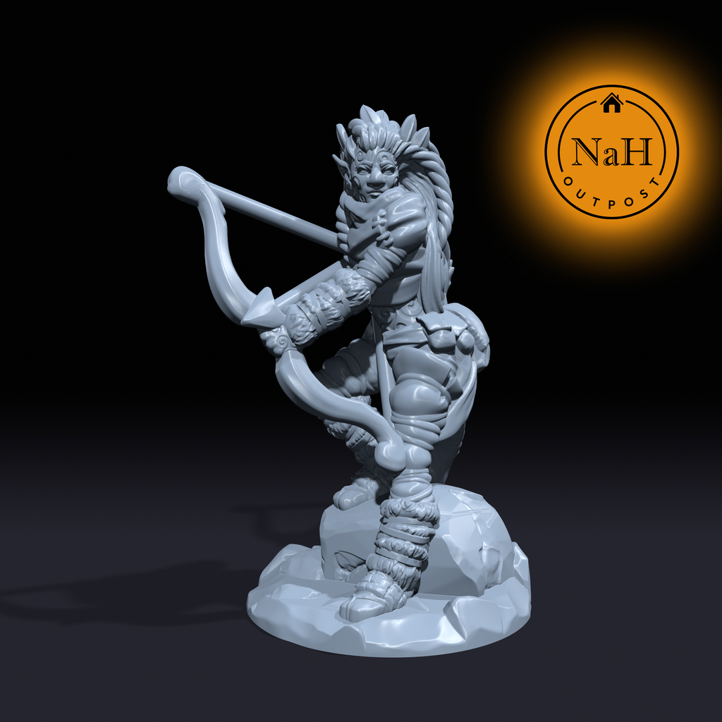 Lorien Windarrow, The Silent Tracker | Firbolg Female | Miniature for Tabletop games like D&D and War Gaming
