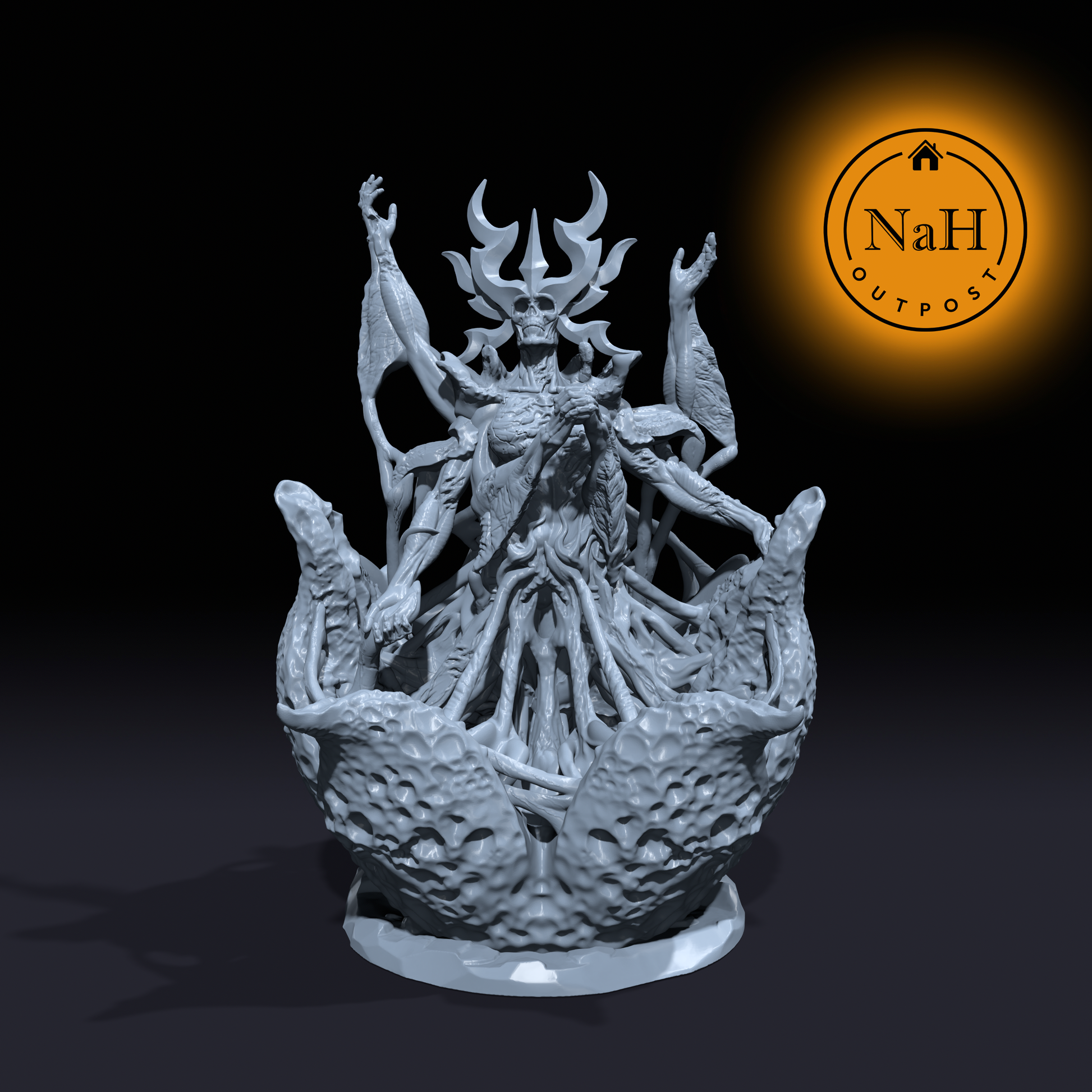 Morgana, the Sanguine Sovereign | Flayed Queen | Controller of Death | Undead Miniature for Tabletop games like D&D and War Gaming