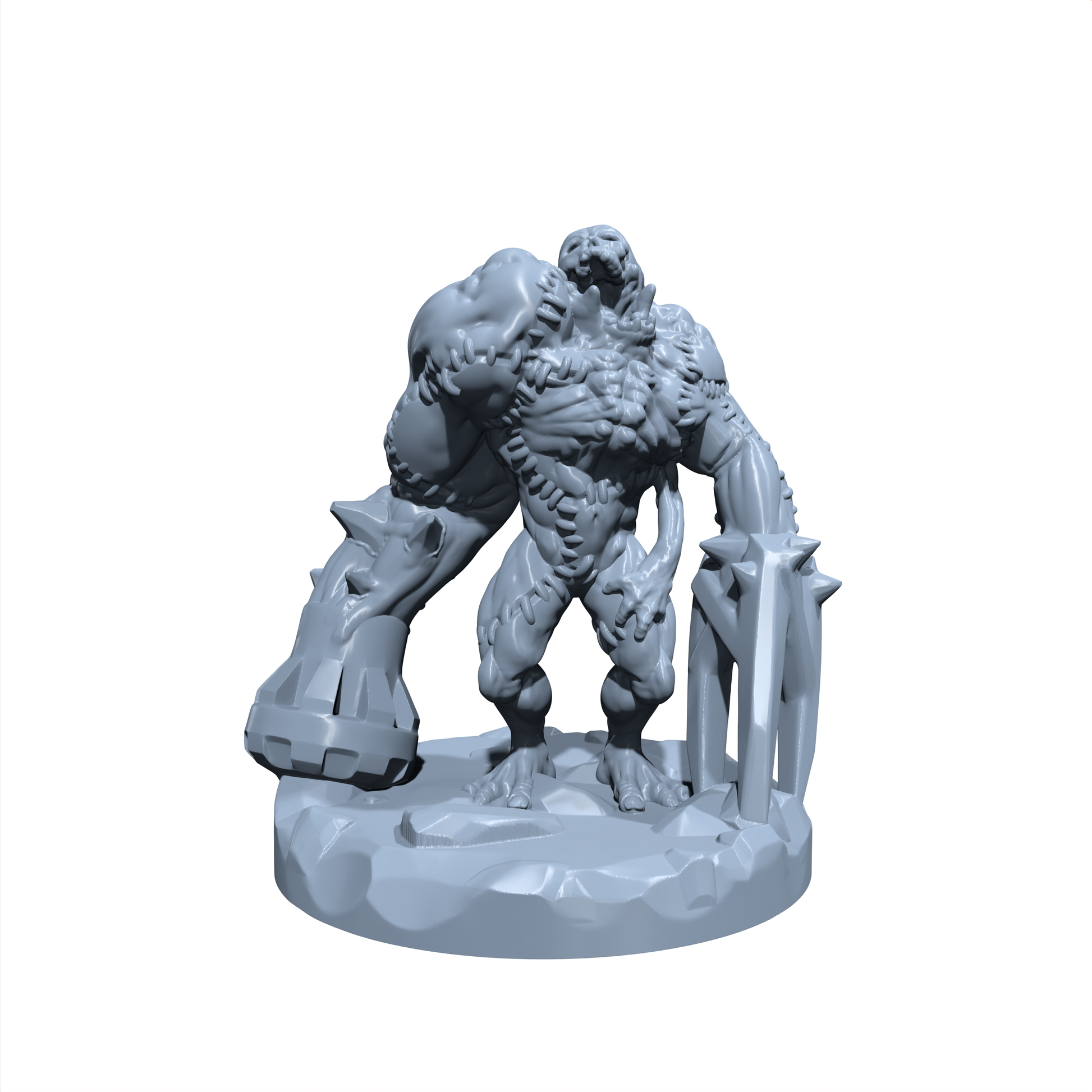 Dreadstitch, the Abyssal Amalgam | Golem, Fiendish Flesh Golem Miniature for Tabletop games like D&D and War Gaming