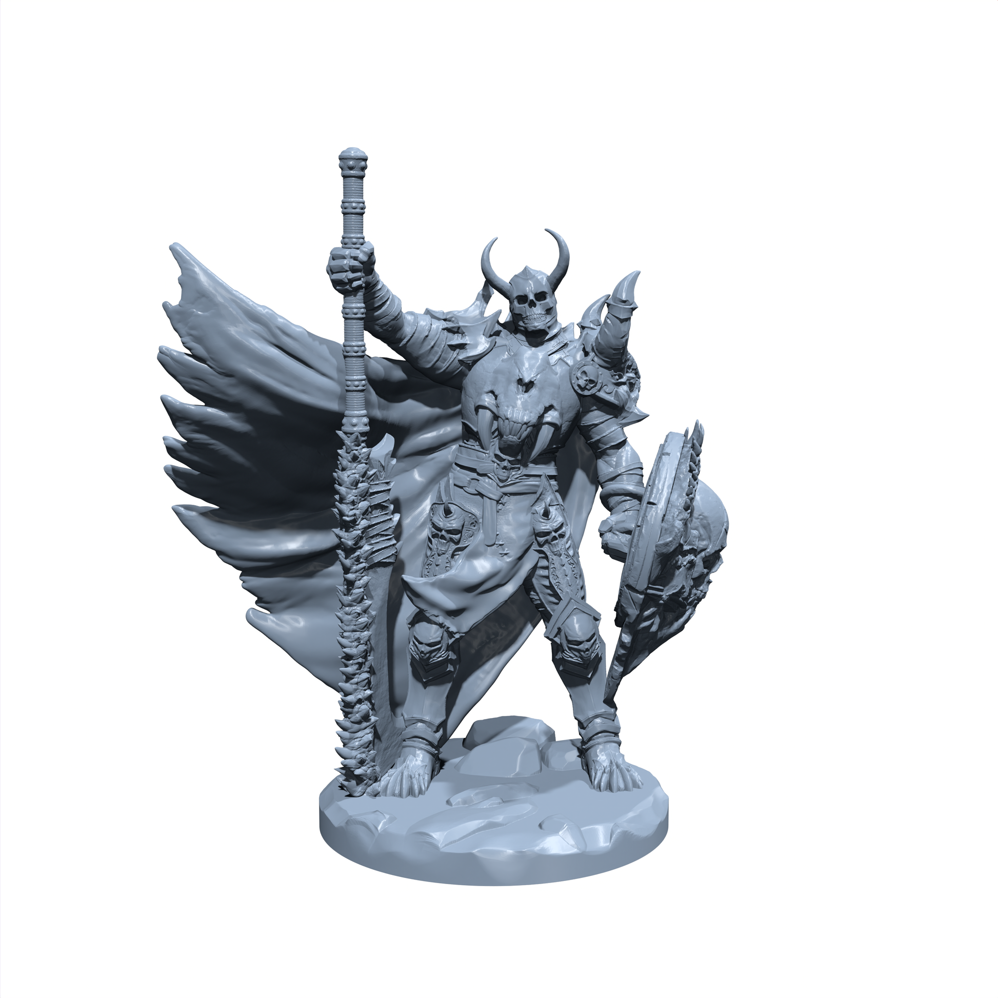 Sir Gavrel, the Cursed Protector | Forsaken Paladin | Undead fighter miniature for Tabletop games like D&D
